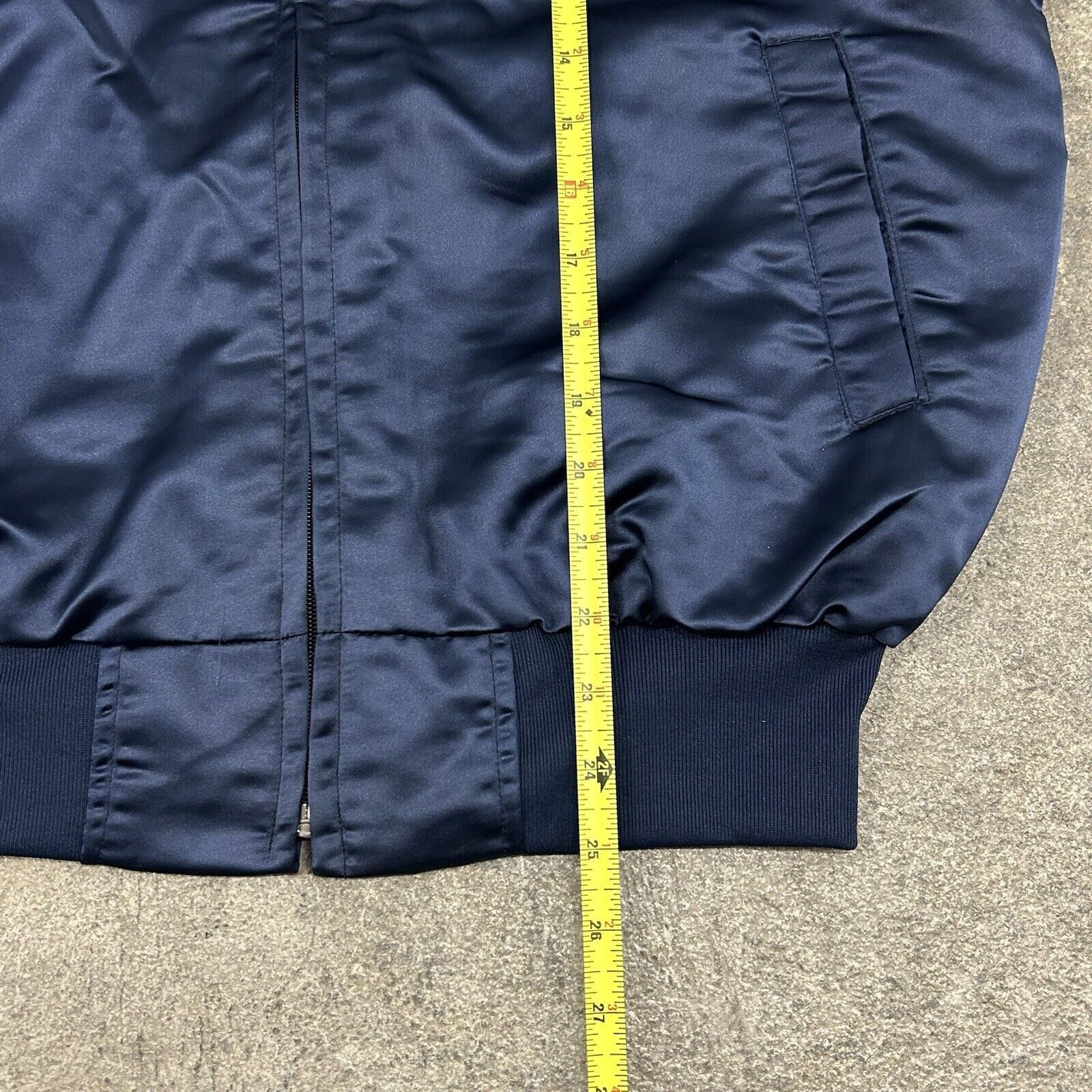 Chalk Line × Vintage Vintage 80s Ghostbusters Movie Crew Blue Satin Bomber Jacket Size US L / EU 52-54 / 3 - 6 Thumbnail
