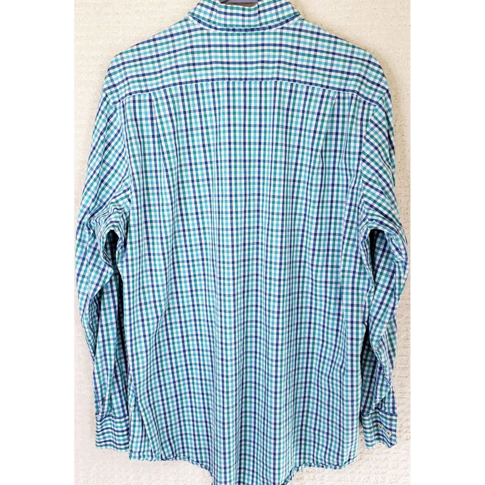 Southern Tide Southern Tide Shirt Men L Blue Green Check Classic Fit Long Sleeve Pocket Size US L / EU 52-54 / 3 - 6 Thumbnail
