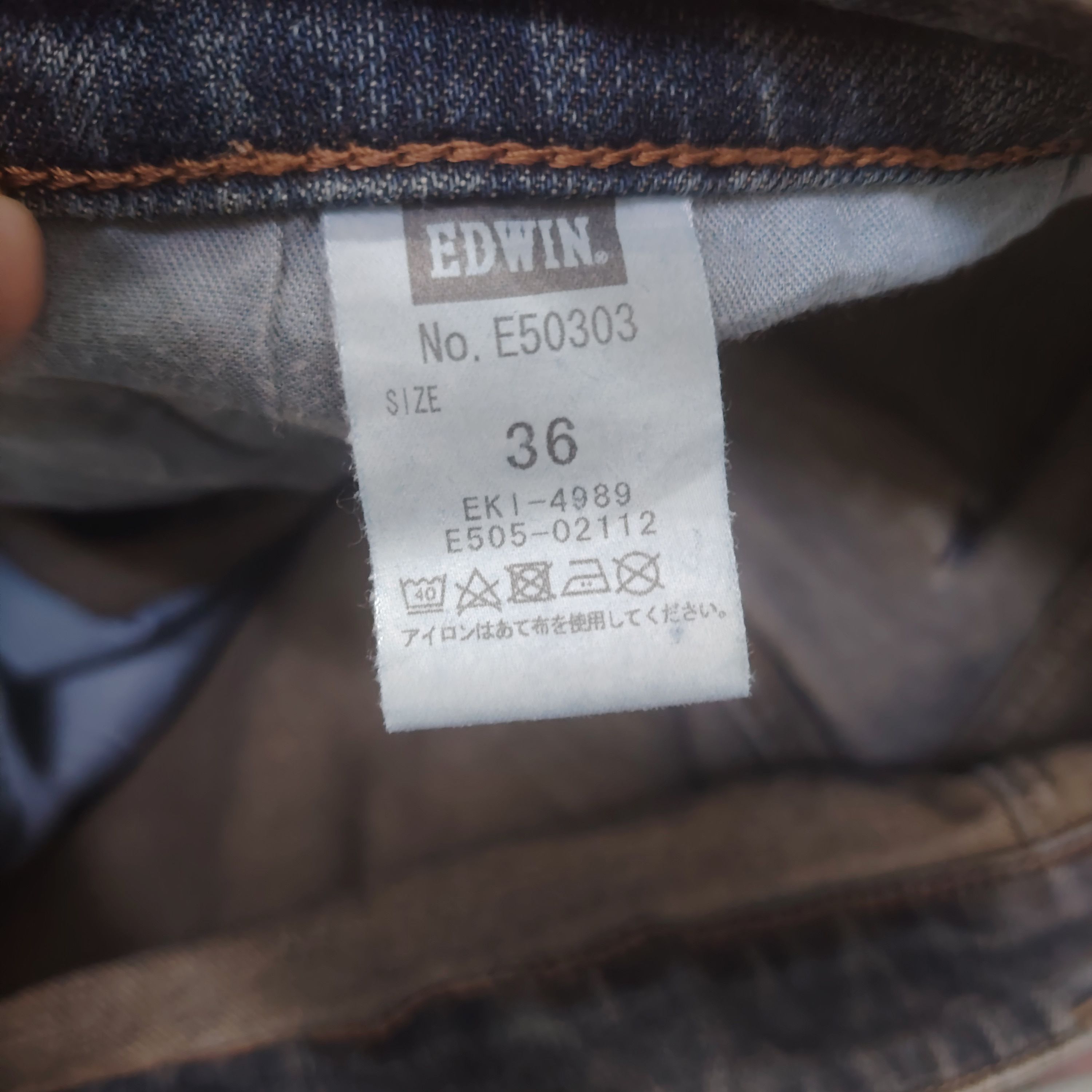 Edwin Vintage Edwin 503 Distressed Denim Made in Japan Size US 34 / EU 50 - 17 Thumbnail