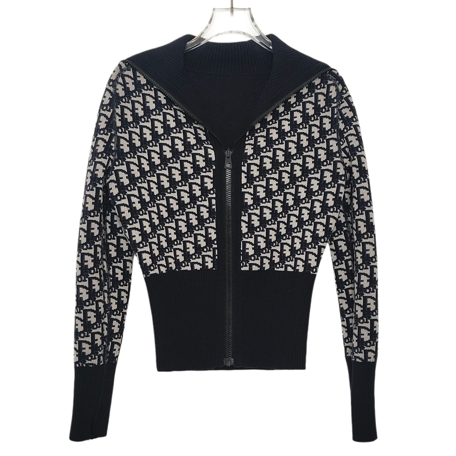 Dior Dior Oblique Cashmere Zip Cardigan Size FR 34 Size XS / US 0-2 / IT 36-38 - 1 Thumbnail