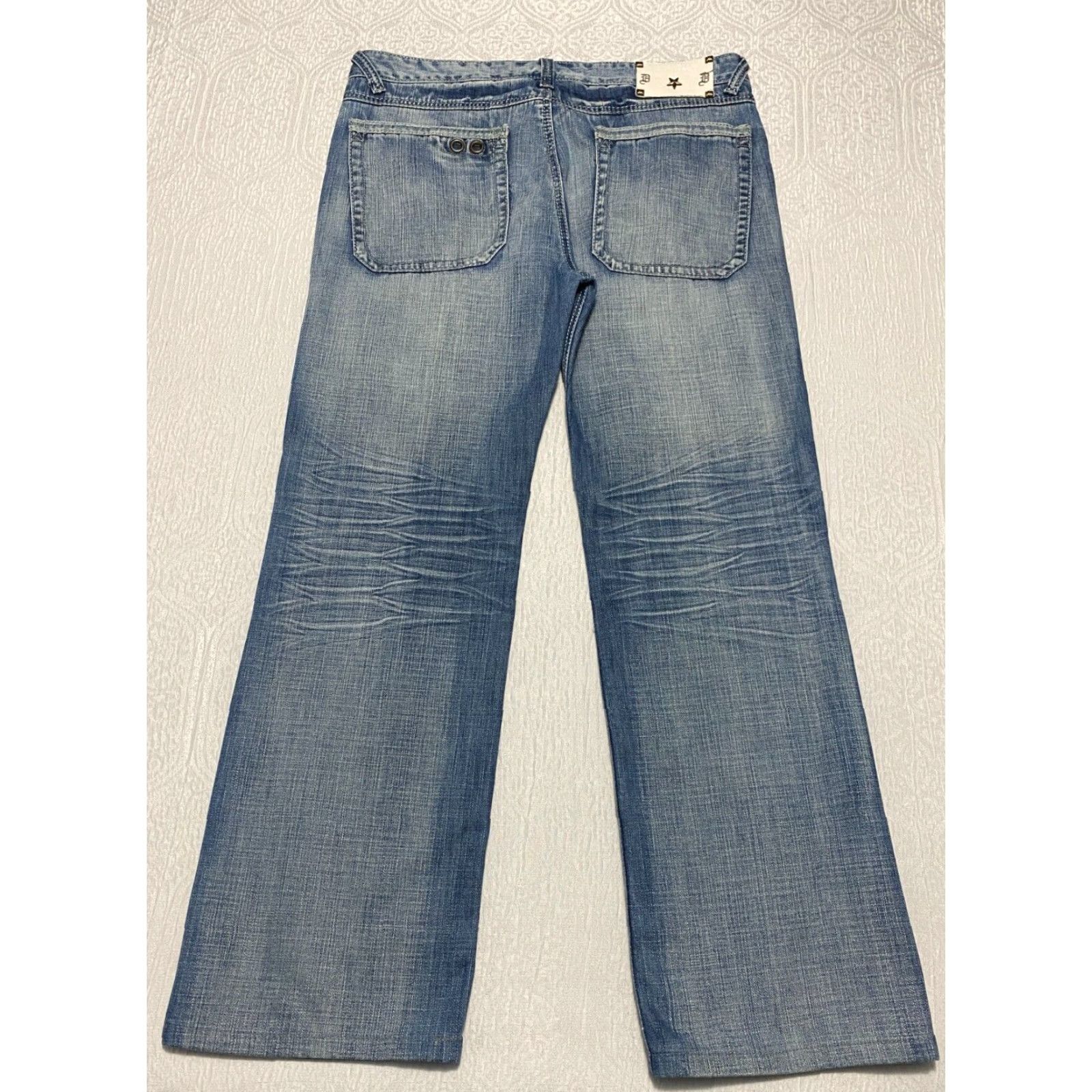 Denime Do Denim Jeans Wide-Leg Men's 38x31 Blue Denim Cotton 5-Pocket City Grunge Baggy Y2K Size US 38 / EU 54 - 2 Thumbnail