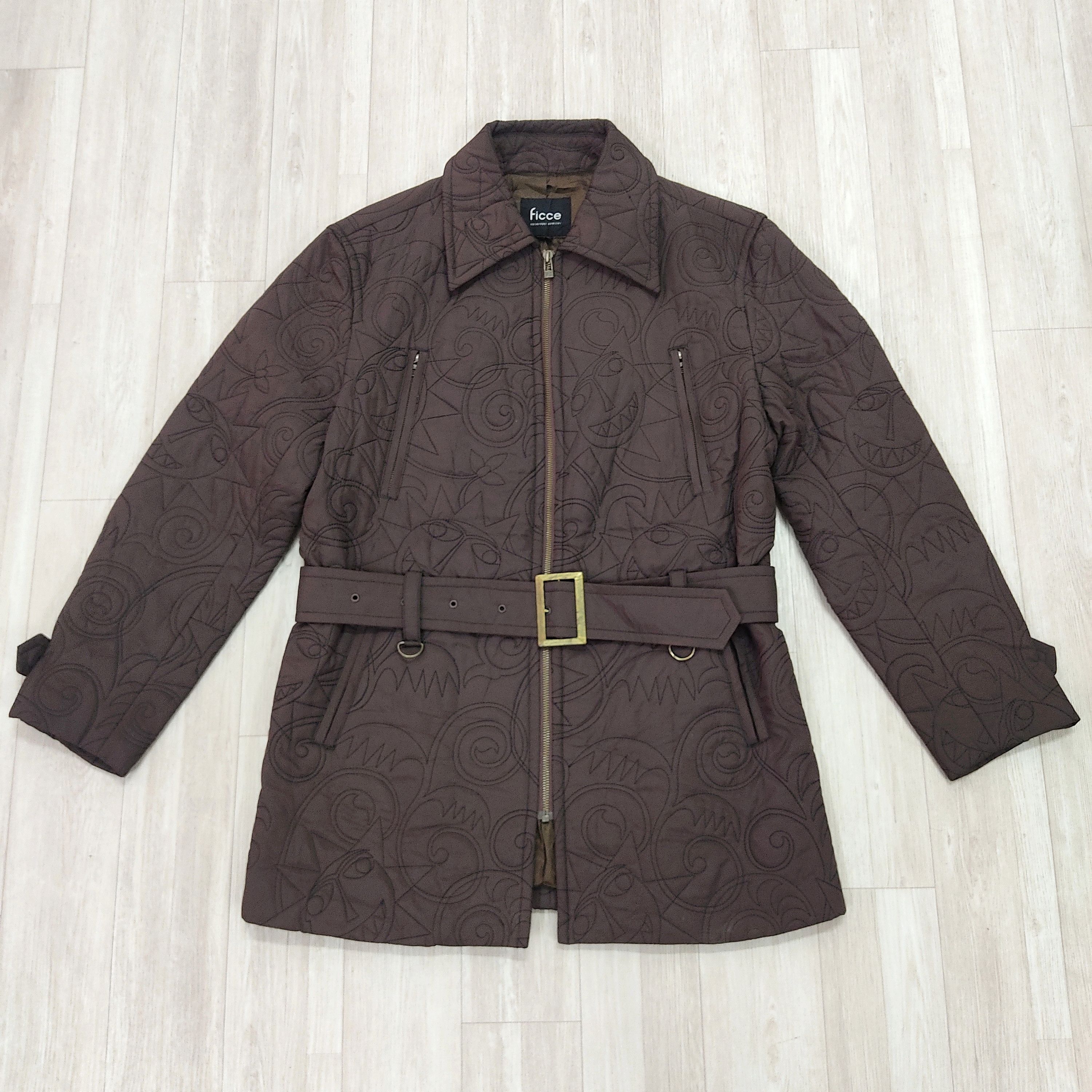 Beauty Beast YOSHIYUKI KONISHI Ficce Uomo AOP Embossed Quilted Jacket Size M / US 6-8 / IT 42-44 - 2 Thumbnail