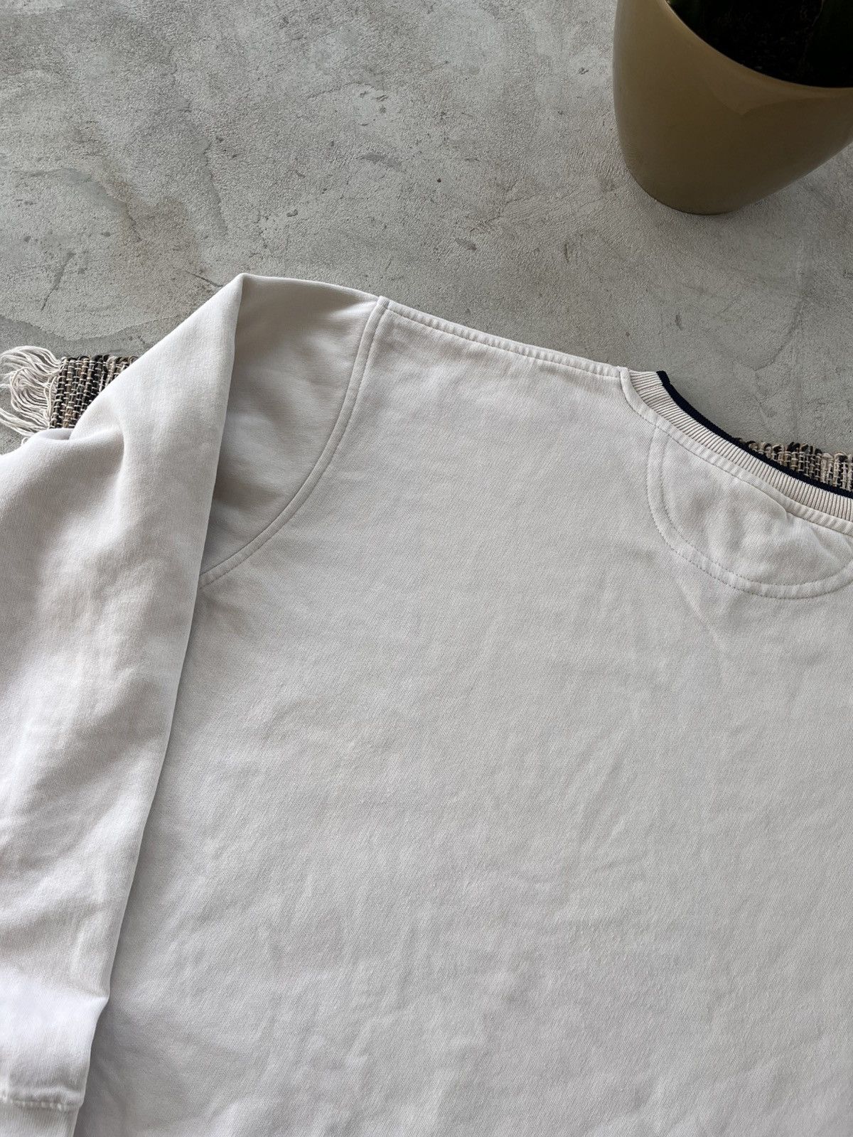 Nike × Vintage Vintage Nike Sweatshirt Beige Blank Faded Y2K Blank sk8 Size S / US 4 / IT 40 - 11 Thumbnail