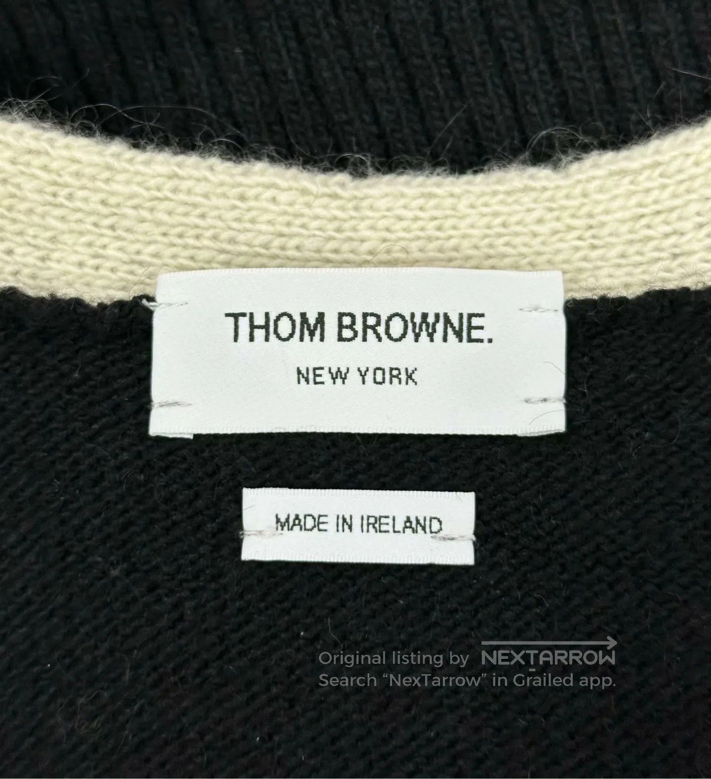 Thom Browne Thom Browne Black Classic Four-stripe Knit Cardigan| Size US XS / EU 42 / 0 - 3 Thumbnail
