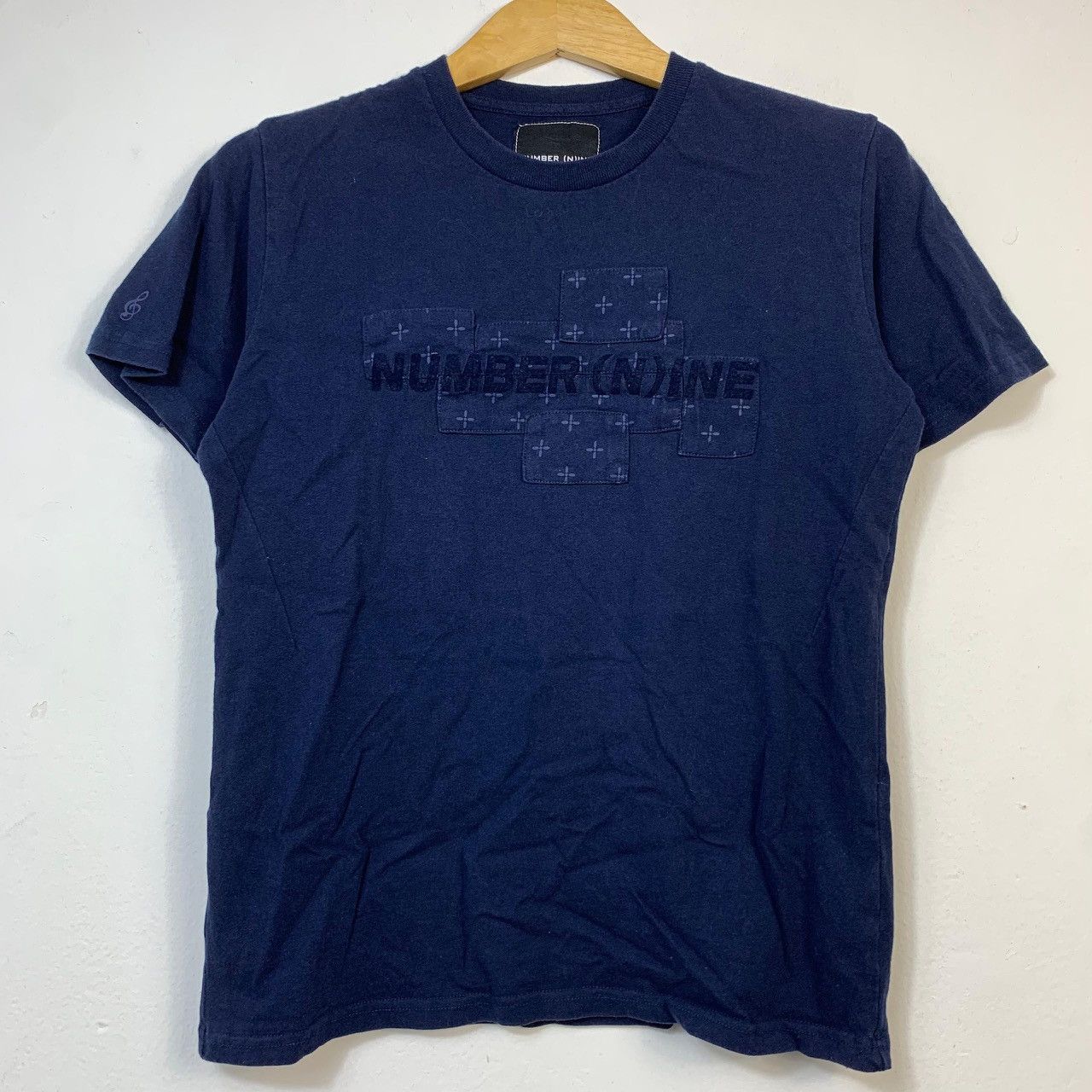 Number (N)ine Vintage NUMBER (N)INE Patch Denim Logo Rare T-Shirt Size US S / EU 44-46 / 1 - 1 Thumbnail