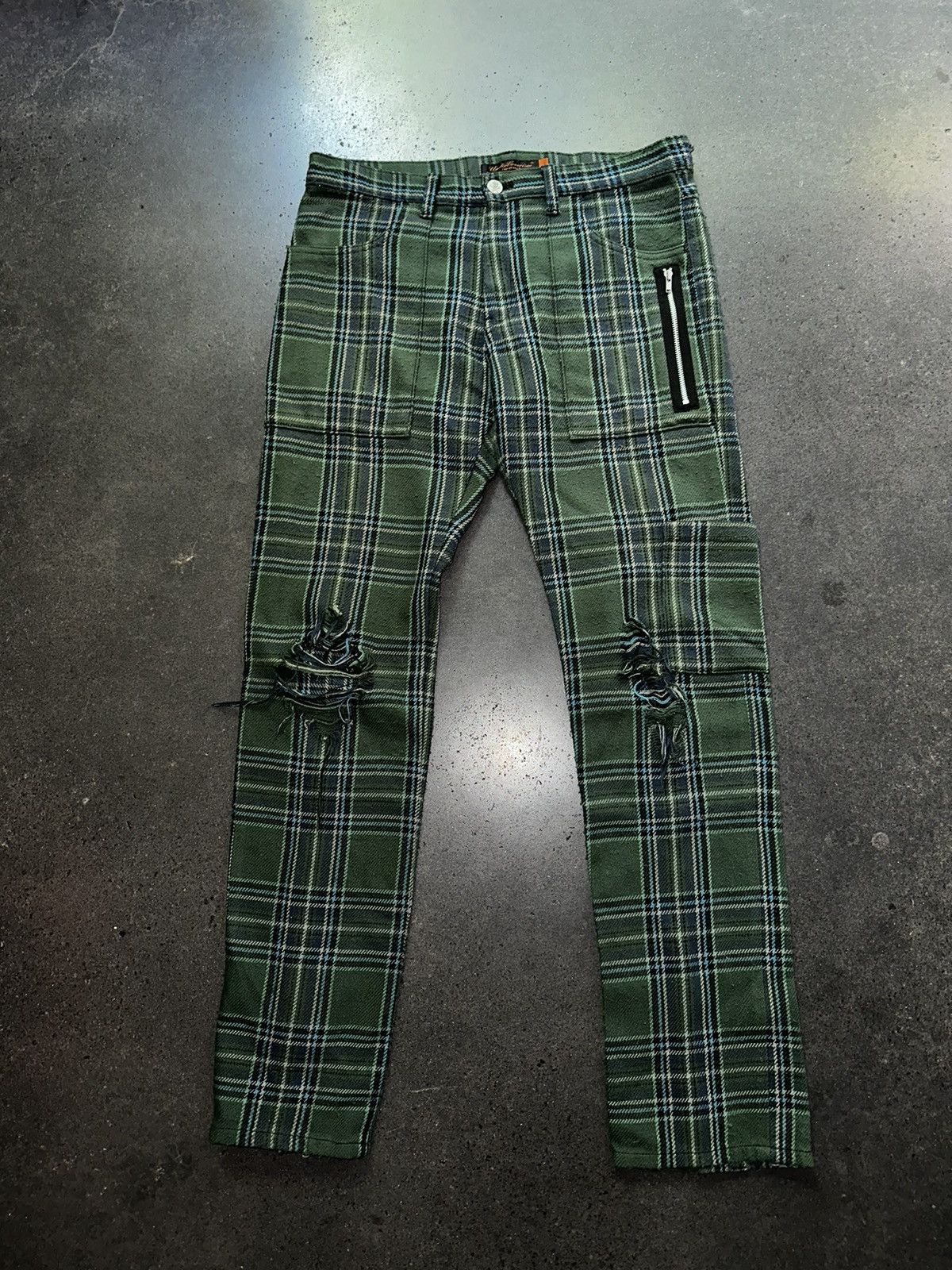 Image of Undercover Spring Summer 2005 "but Beautiful Ii" Pants in Green, Men's (Size 30)