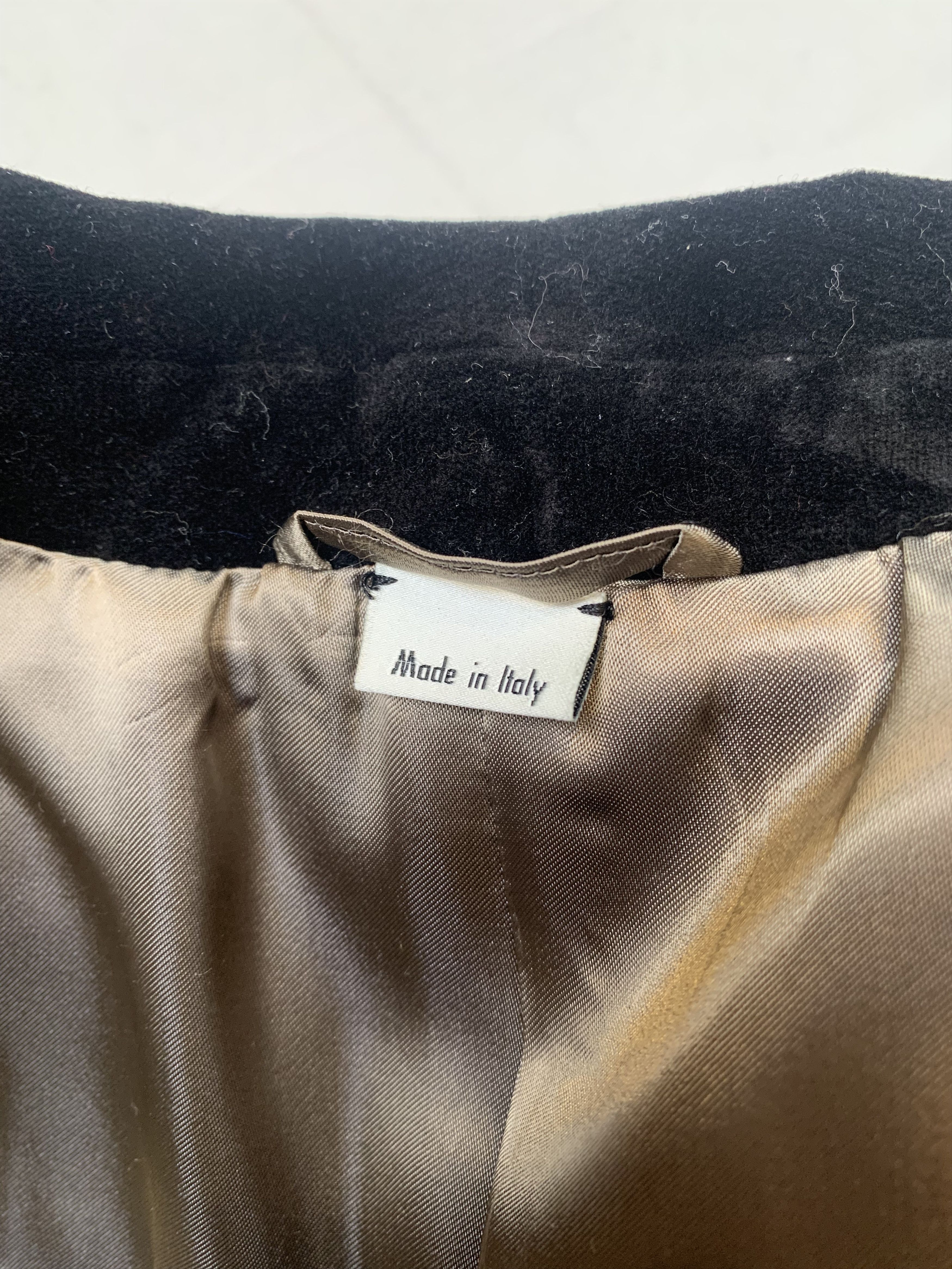 Gucci Men's Classic Black Velvet Blazer Size 50R - 9 Thumbnail