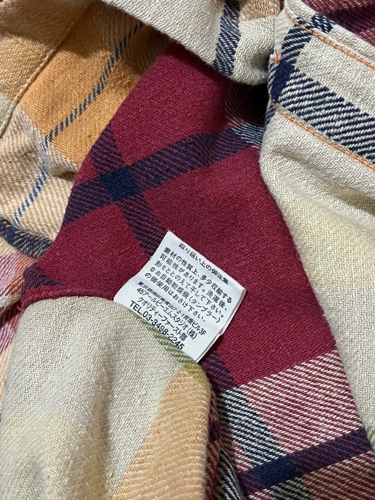 Japanese Brand 45rpm Plaid Flannel Japanese Brand Shirt Size US M / EU 48-50 / 2 - 6 Thumbnail