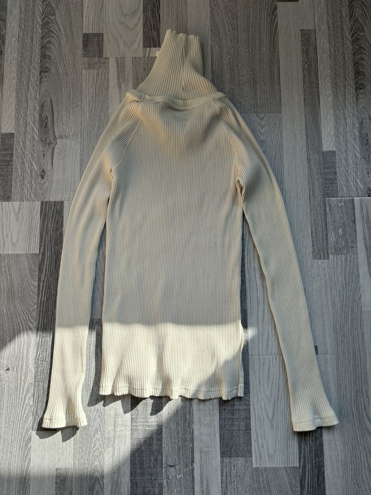 Sasquatchfabrix Sasquatchfabrix AW18 White Turtleneck Elastic Sweater Size US S / EU 44-46 / 1 - 2 Thumbnail