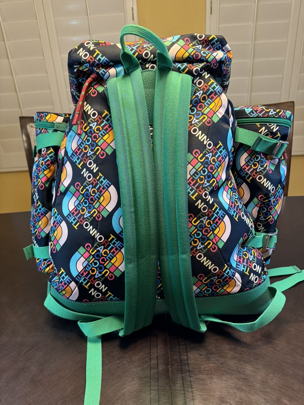 Gucci New Authentic Gucci x North Face Logo Backpack Size ONE SIZE - 7 Thumbnail