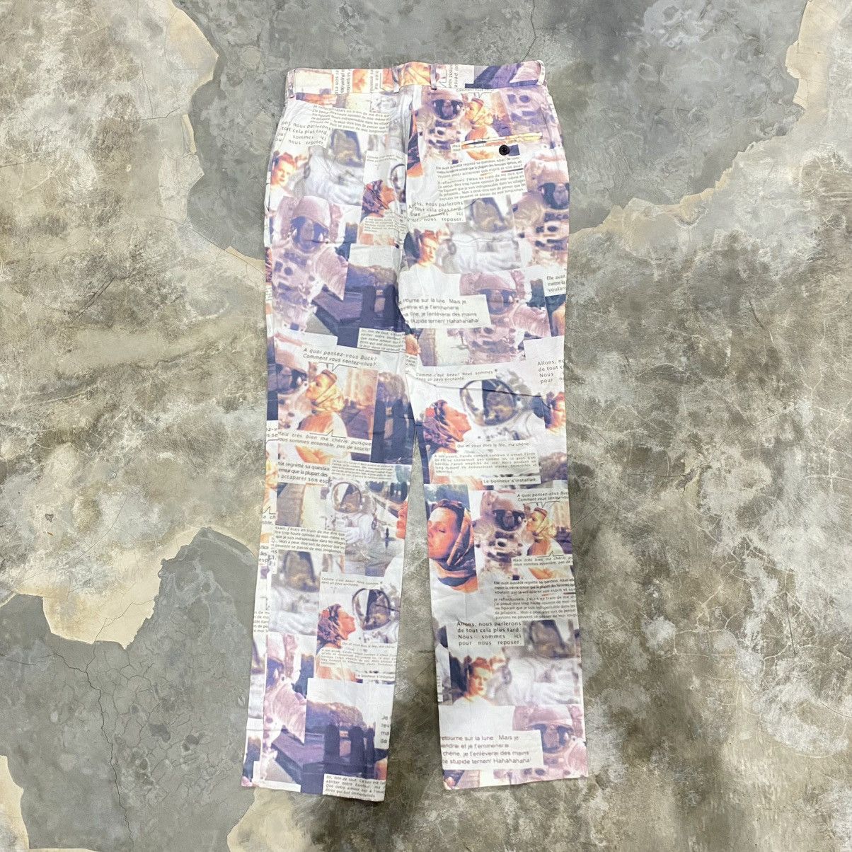 Jean Charles De Castelbajac Vintage 90s Archive JC de Castelbajac Printed Pants Size 29" - 2 Thumbnail