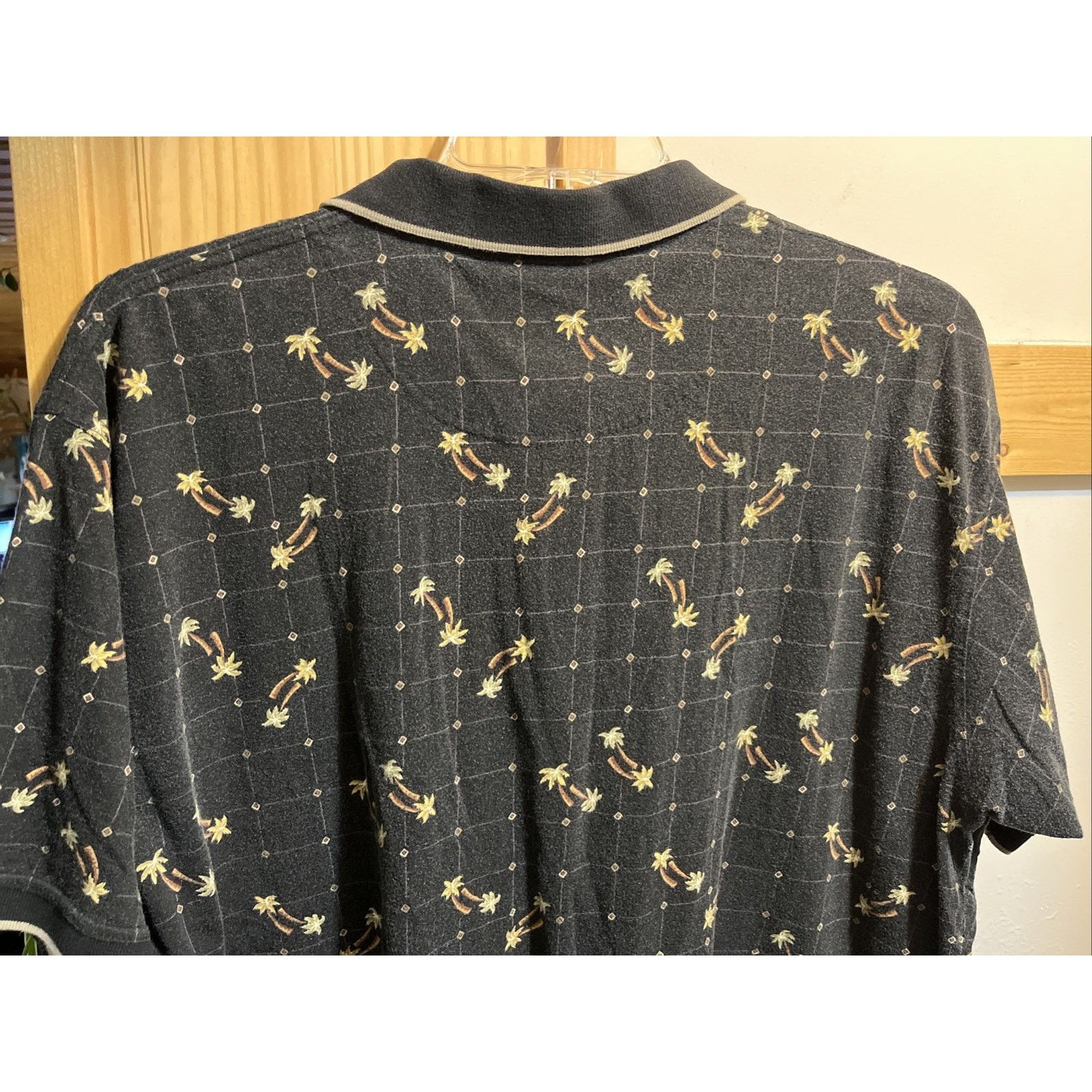 Other Bamboo Cay Polo Shirt Men’s XL Black Floral Hawaiian SS Size US XL / EU 56 / 4 - 8 Thumbnail