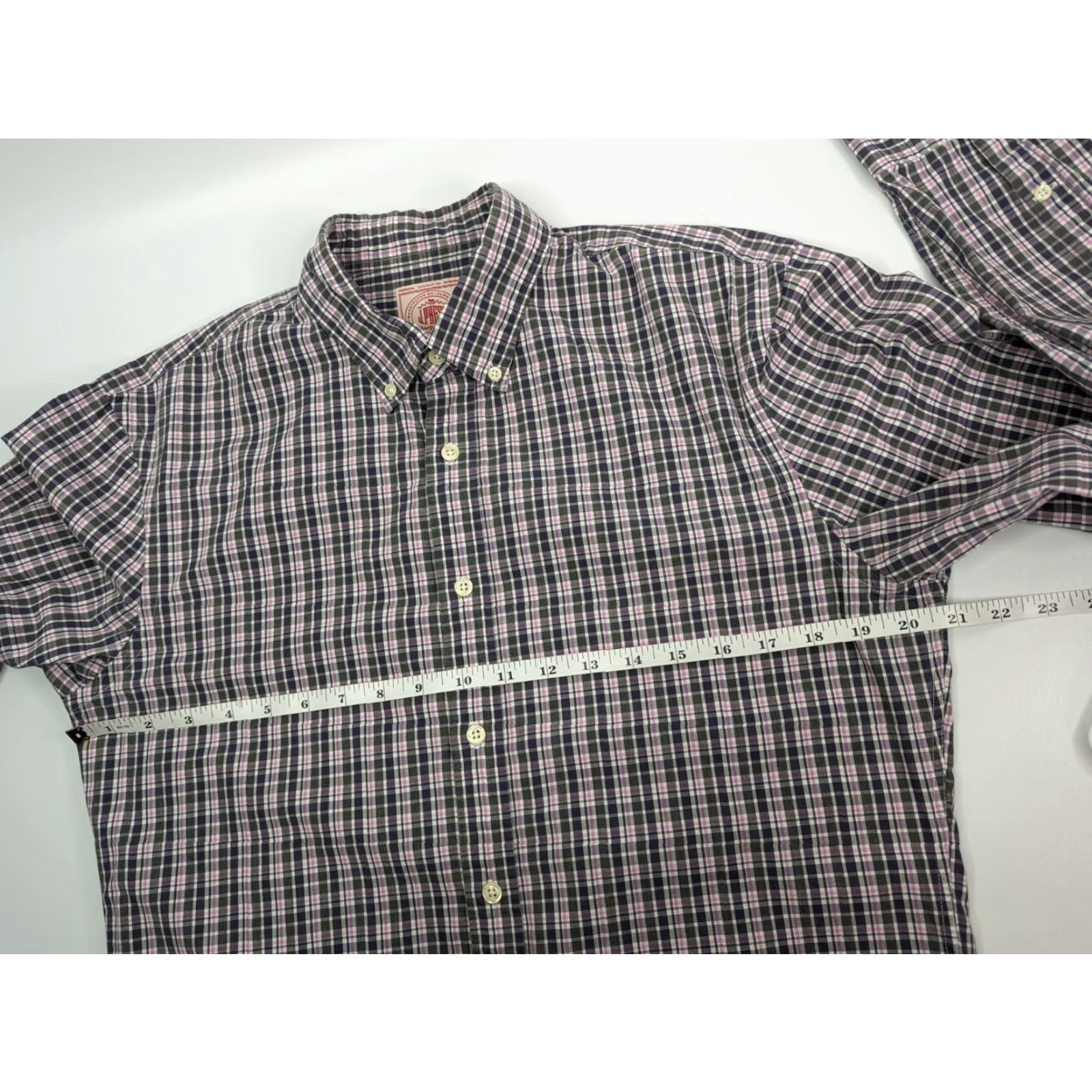 Vintage J Press Checkered Pink Plaid Button Down Long Sleeve Shirt Men’s Large Preppy Size US L / EU 52-54 / 3 - 6 Thumbnail
