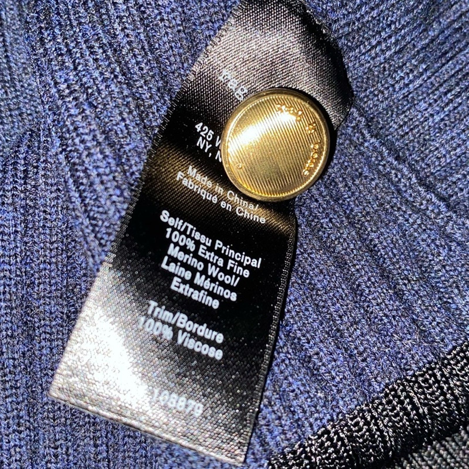 Rag & Bone RAG & BONE $398 Reanna Blue Black Sweater NWOT XXS Size XXS / US 00 / IT 34 - 11 Thumbnail