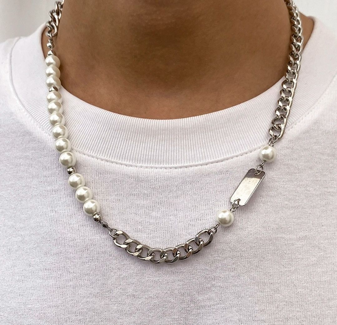 Other Photo Necklace with Dog Tag Necklace Y2K Fashion Size ONE SIZE - 1 Thumbnail