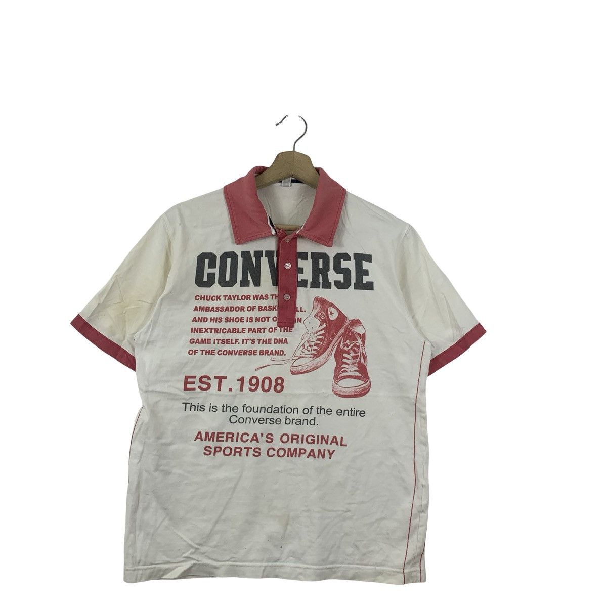 Converse Vintage CONVERSE ALL STAR Chuck Taylor Polo Tee Shirt Size US S / EU 44-46 / 1 - 4 Thumbnail