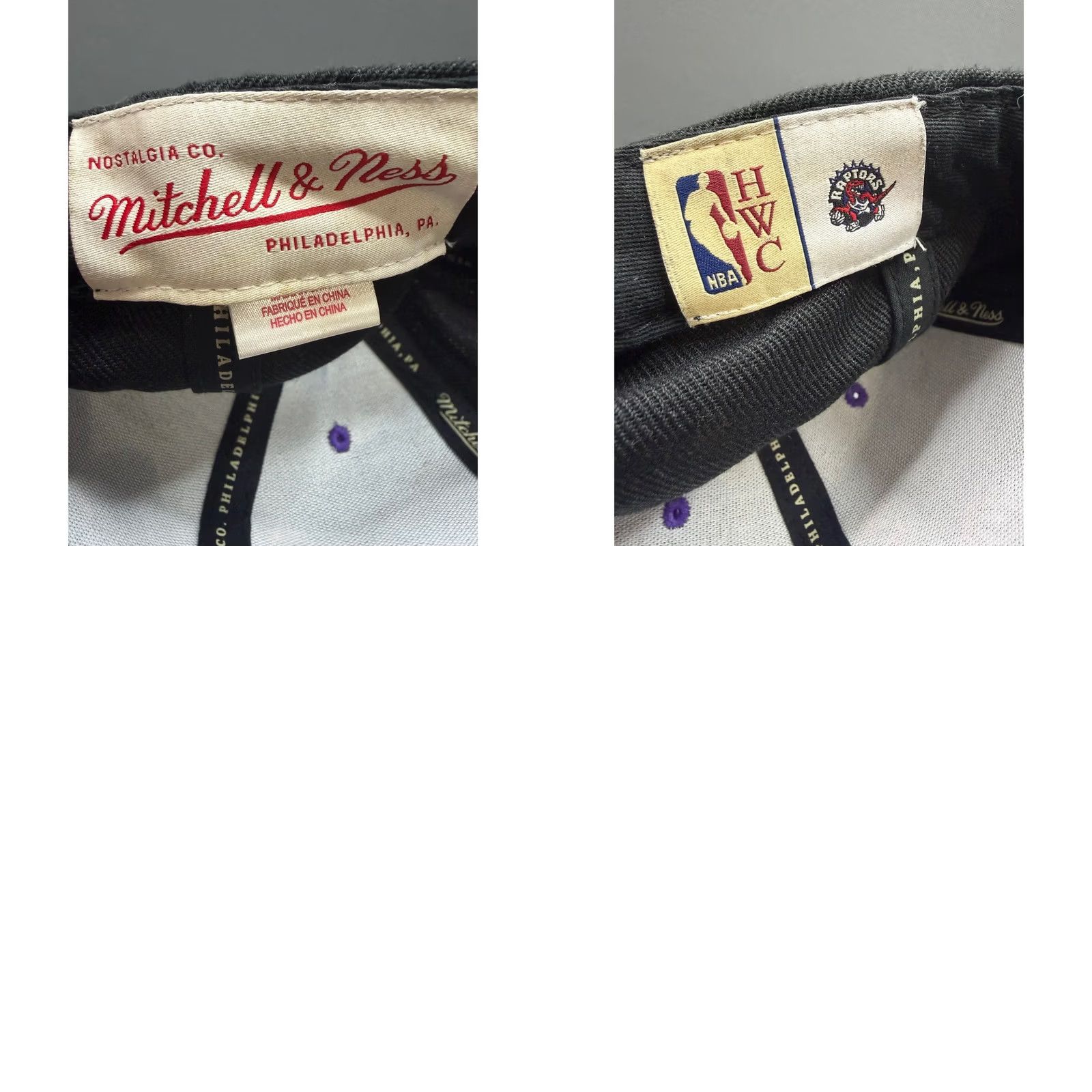 Mitchell & Ness Mitchell & Ness Toronto Raptors Snapback Hat Mens Black Red HWC OSFA Size ONE SIZE - 8 Thumbnail