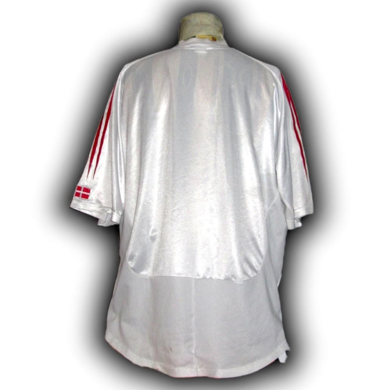 Adidas Denmark 2004 2005 Away Shirt Jersey Size US XXL / EU 58 / 5 - 2 Thumbnail