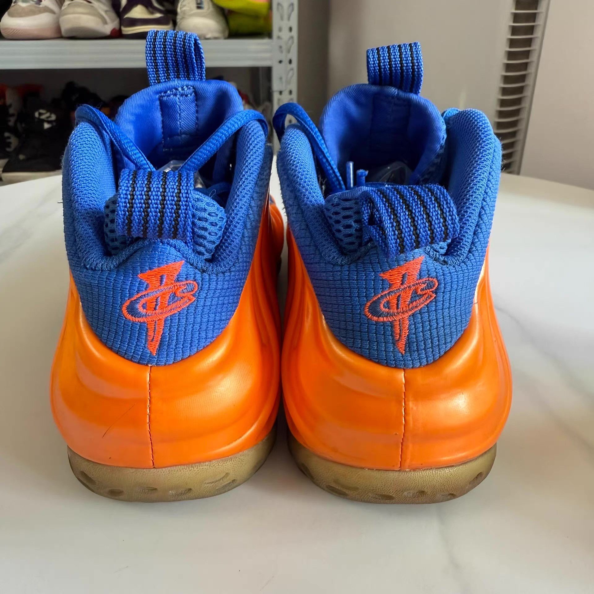 Nike Nike Air Foamposite One Knicksblue orange color block Q10 Size US 6.5 / EU 39-40 - 3 Thumbnail