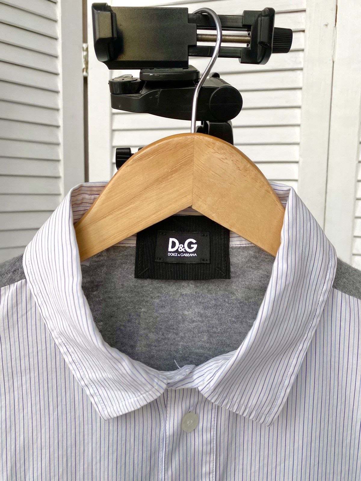 Dolce & Gabbana Dolce & Gabbana Striped 1/6 Button Up Shirt Military Size US S / EU 44-46 / 1 - 8 Thumbnail