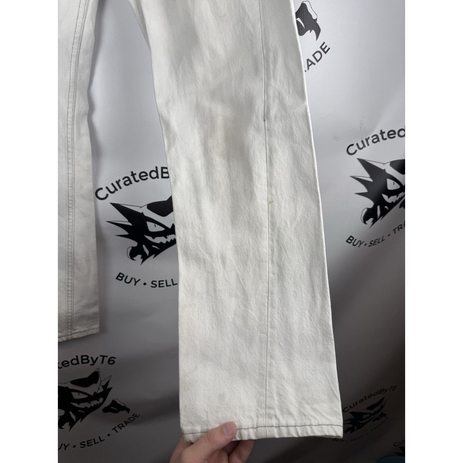 Levi's Vintage 80s Levi 501 Jeans White 30x30 | 29.5/29.5 Size US 30 / EU 46 - 10 Thumbnail