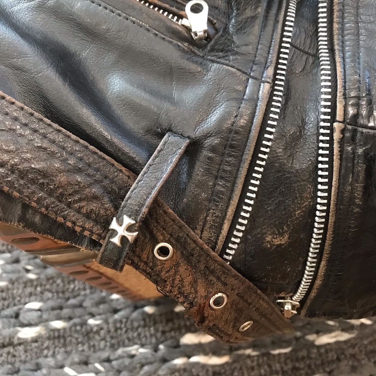 Vintage Vintage Leather Metal/Punk Jacket Size US L / EU 52-54 / 3 - 5 Thumbnail