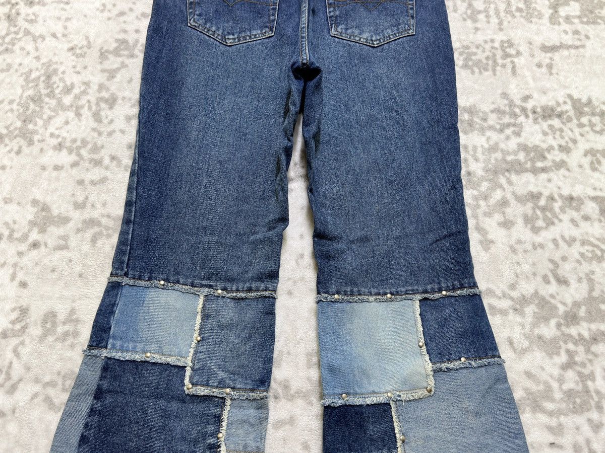 Hysteric Glamour Zana Di Patchwork Flare Y2K Vintage Denim Jeans Size US 30 / EU 46 - 11 Thumbnail