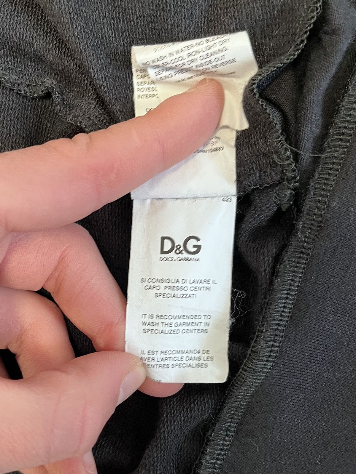 Dolce & Gabbana Vintage D&G Dolce & Gabbana Zip Hoodie Silk Panel Cowl Neck Size M / US 6-8 / IT 42-44 - 9 Thumbnail