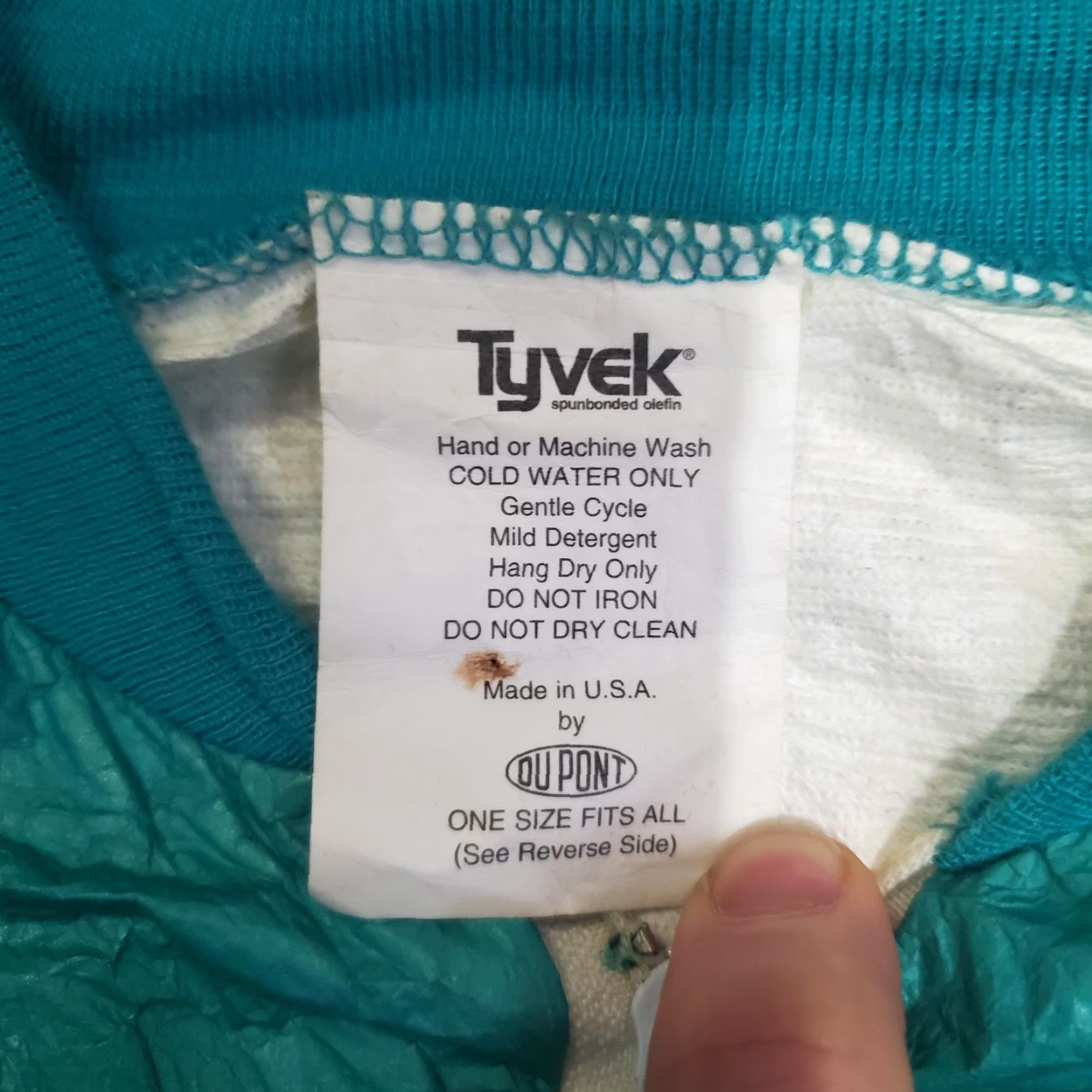 Vintage VINTAGE Tyvek Jacket Mens One Size Green MBNA Golf Promo Windbreaker USA 90s Size US M / EU 48-50 / 2 - 6 Thumbnail