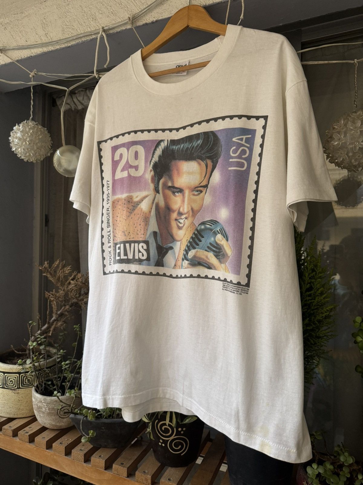 Band Tees × Vintage Vintage 90’s Elvis Presley Size US XL / EU 56 / 4 - 1 Thumbnail