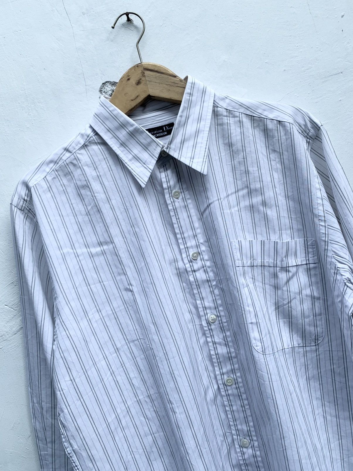 Christian Dior Monsieur Vintage christian dior striped button ups shirt Size US L / EU 52-54 / 3 - 2 Thumbnail