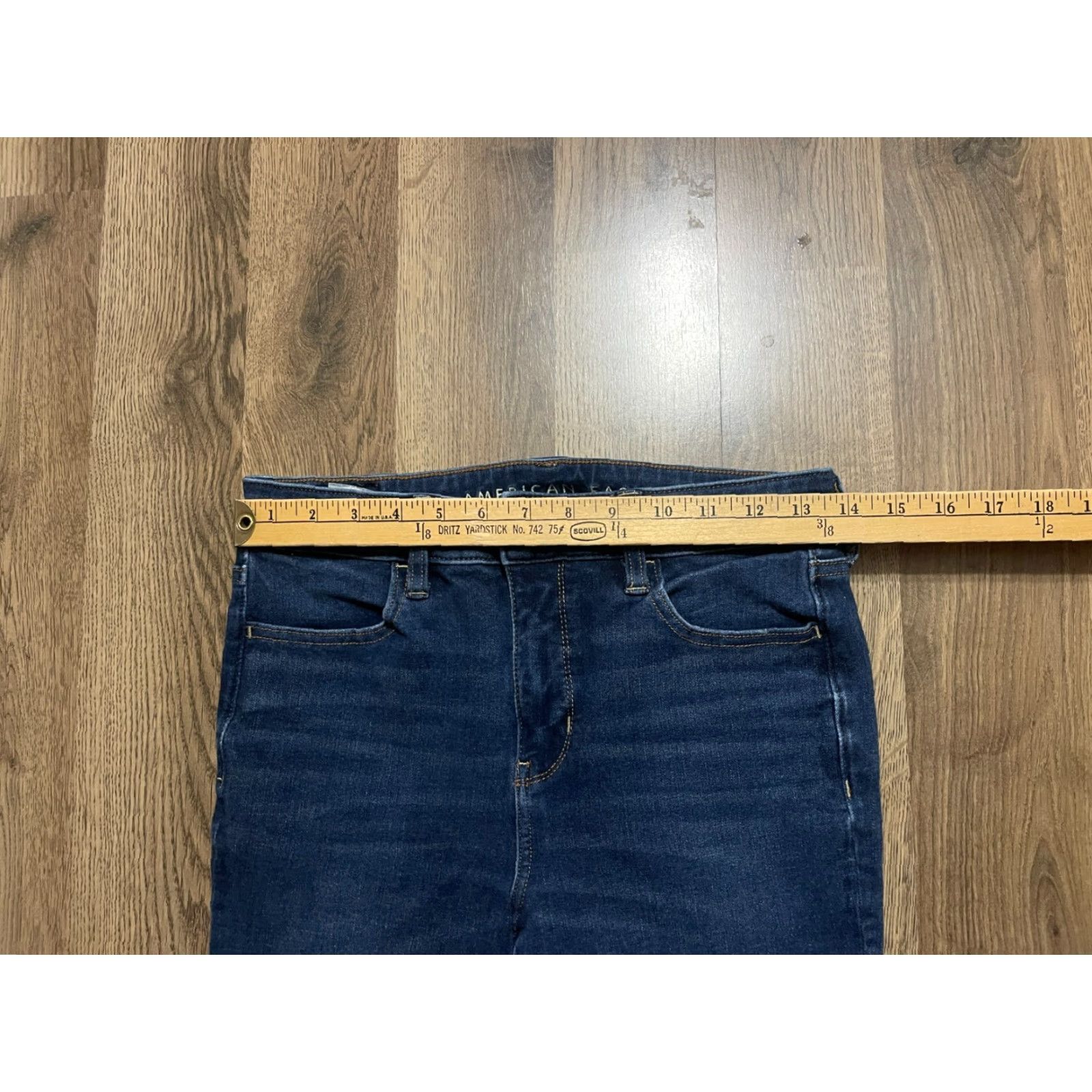 American Eagle Outfitters American Eagle Outfitters Jeans Women 8 Blue Denim Skinny Dark Wash Jeans Size 30" / US 8 / IT 44 - 4 Thumbnail