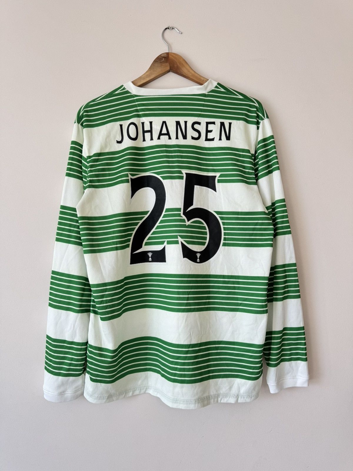 Nike Johansen #25 Celtic 2013-2014 Home Soccer Longsleeve Jersey Size US L / EU 52-54 / 3 - 1 Thumbnail