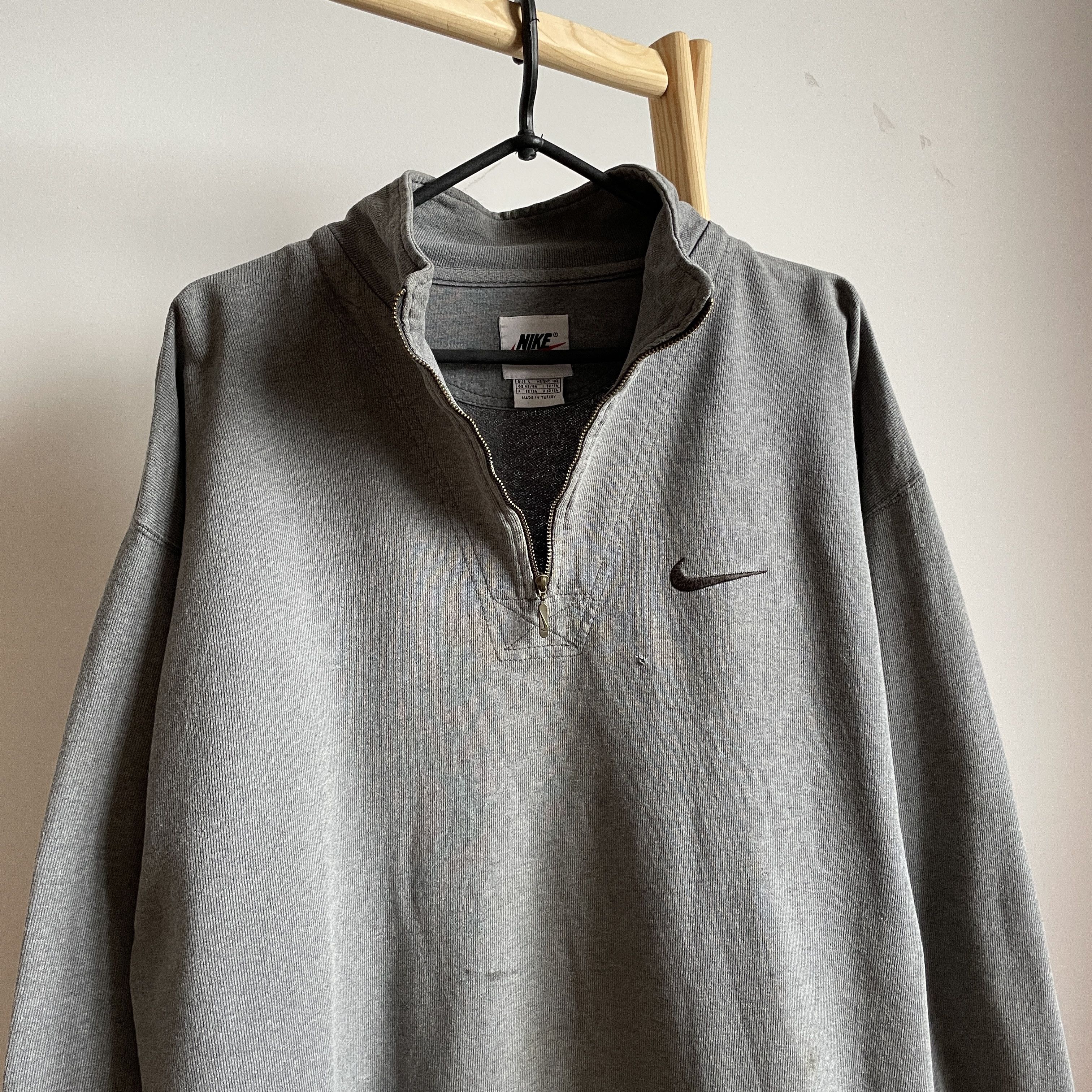 Nike × Vintage Nike Vintage 90's 1/4 Zip Pullover Size L Size US L / EU 52-54 / 3 - 3 Thumbnail