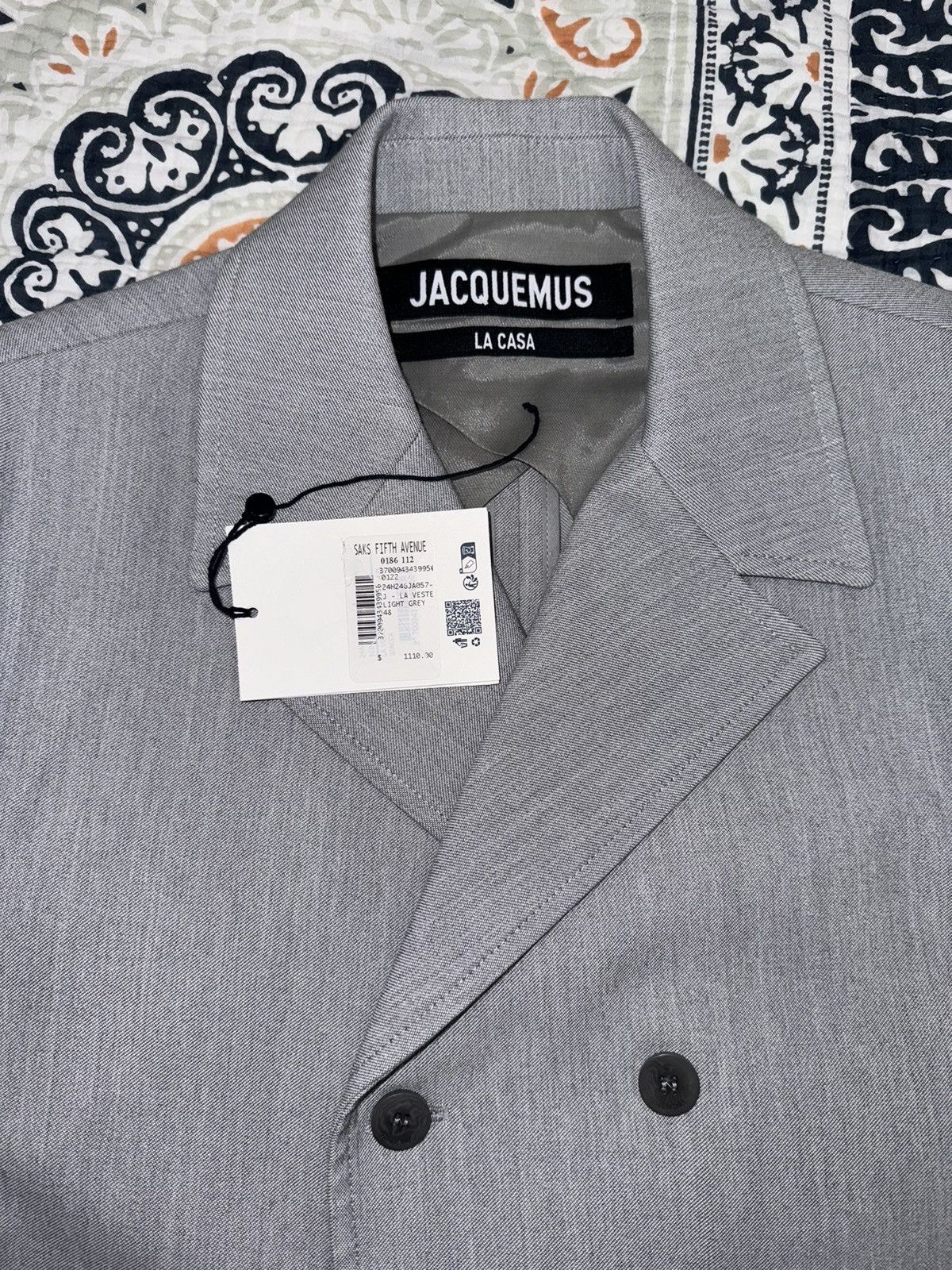Jacquemus Jacquemus Double-Breasted Blazer Size 48R - 2 Thumbnail