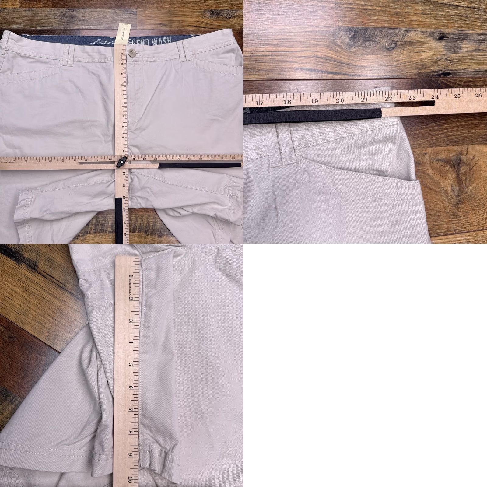Eddie Bauer Eddie Bauer Blakeley Legend Wash Shorts 24W Beige New Womens Size 42" / US 20 - 8 Thumbnail
