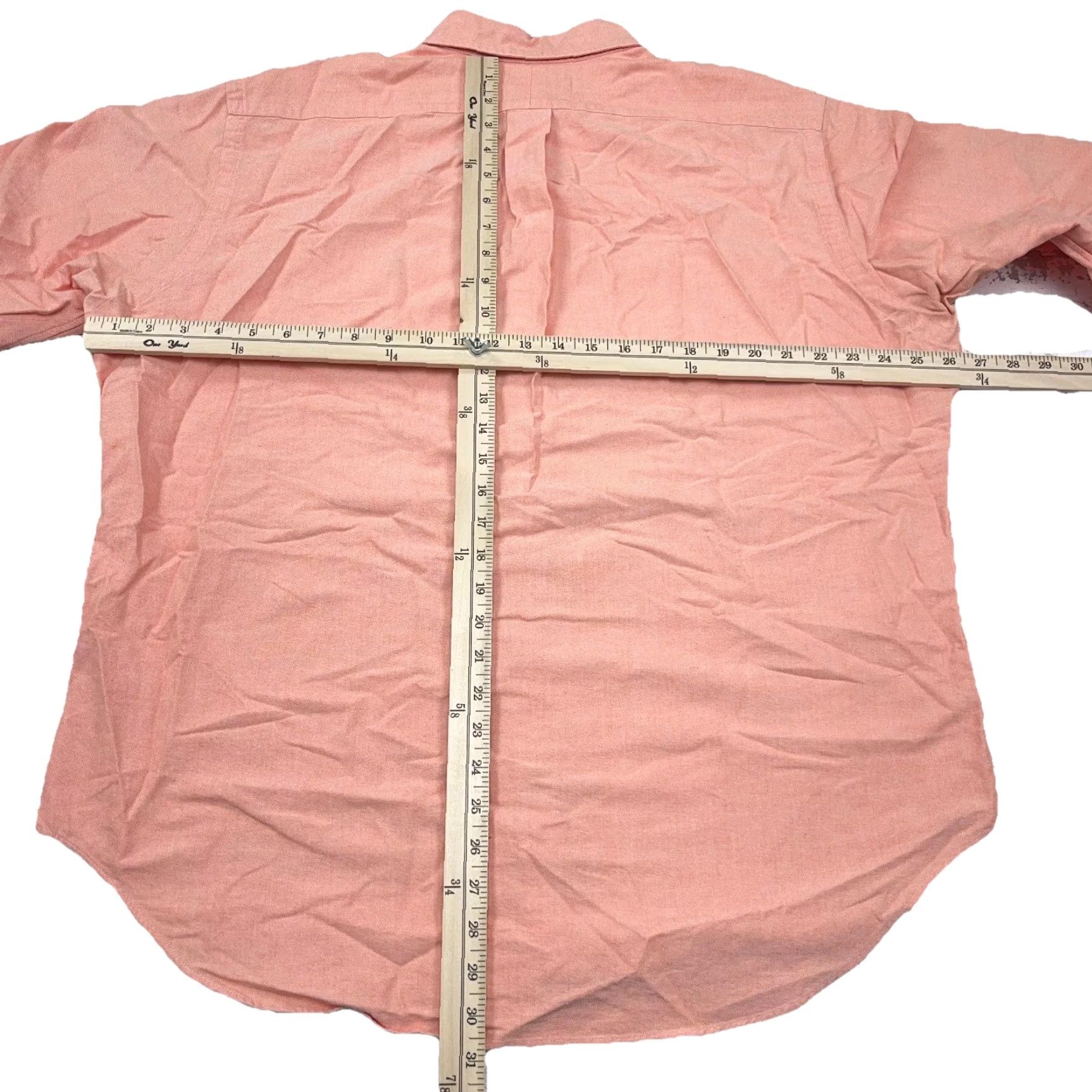 Ralph Lauren Ralph Lauren Shirt Men 17 32 Orange Button Up Oxford Cloth Dress OCBD A03 Size 46R - 7 Thumbnail