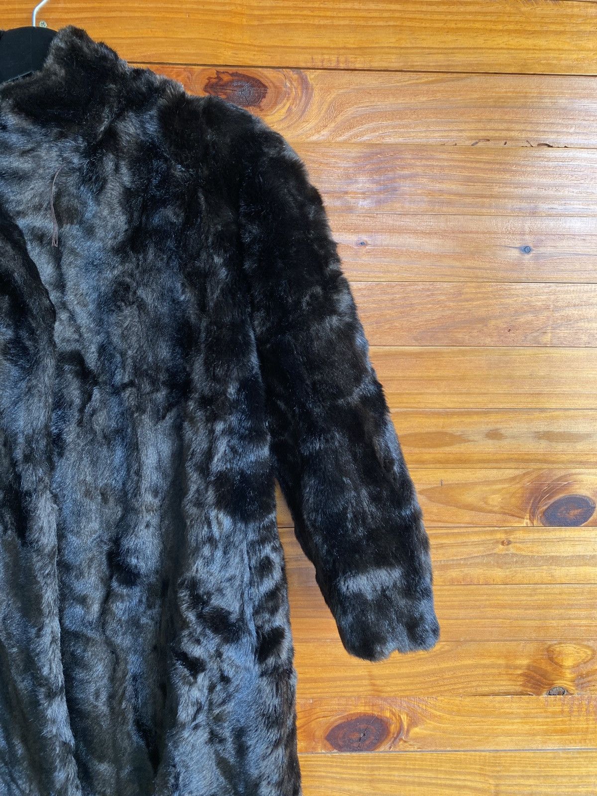 Vintage Vintage Jean Louis de Paris Faux Fur Long Coat Black Size M / US 6-8 / IT 42-44 - 5 Thumbnail