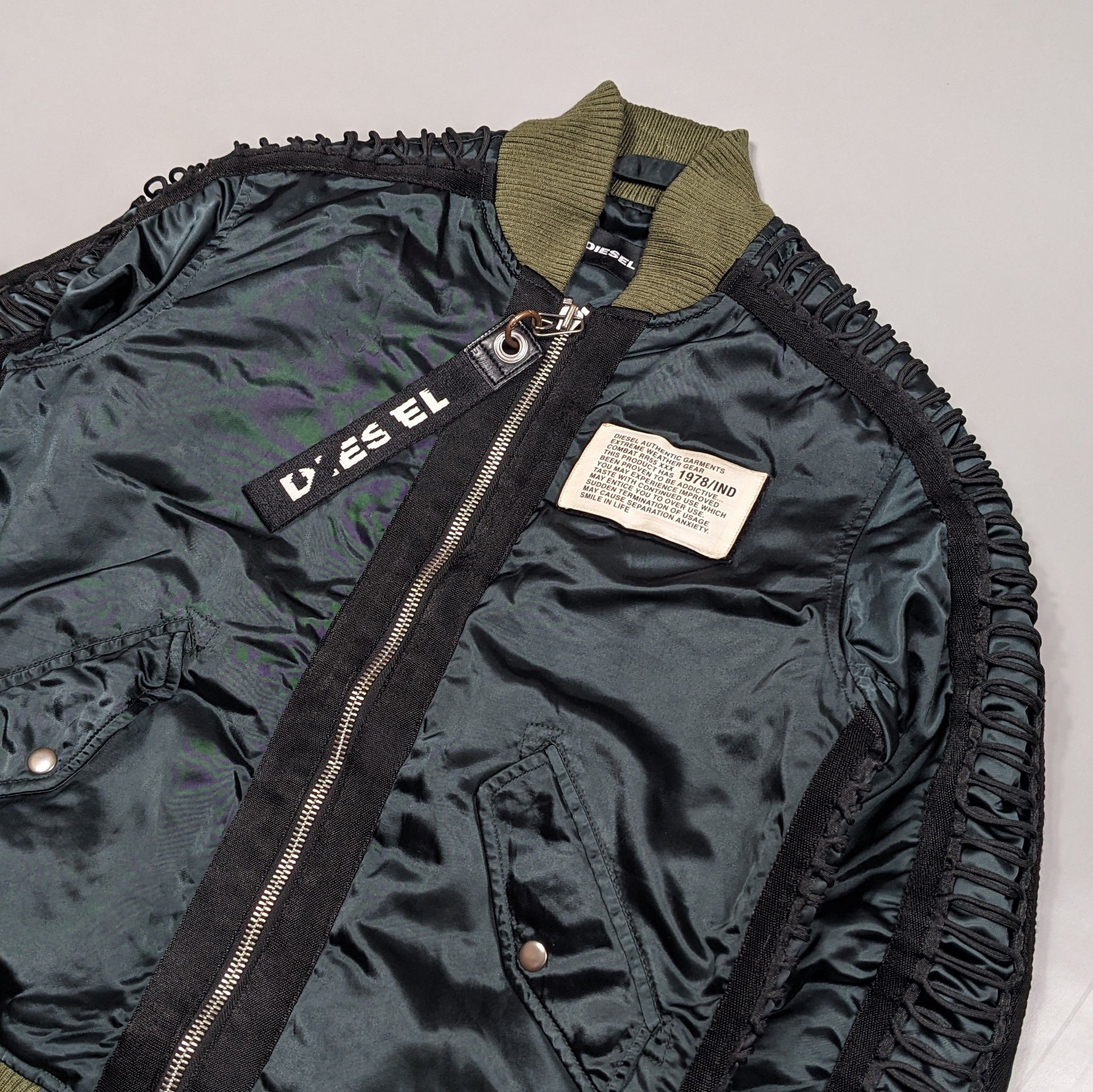 Diesel diesel ribbed sleeve bomber jacket Size US S / EU 44-46 / 1 - 2 Thumbnail