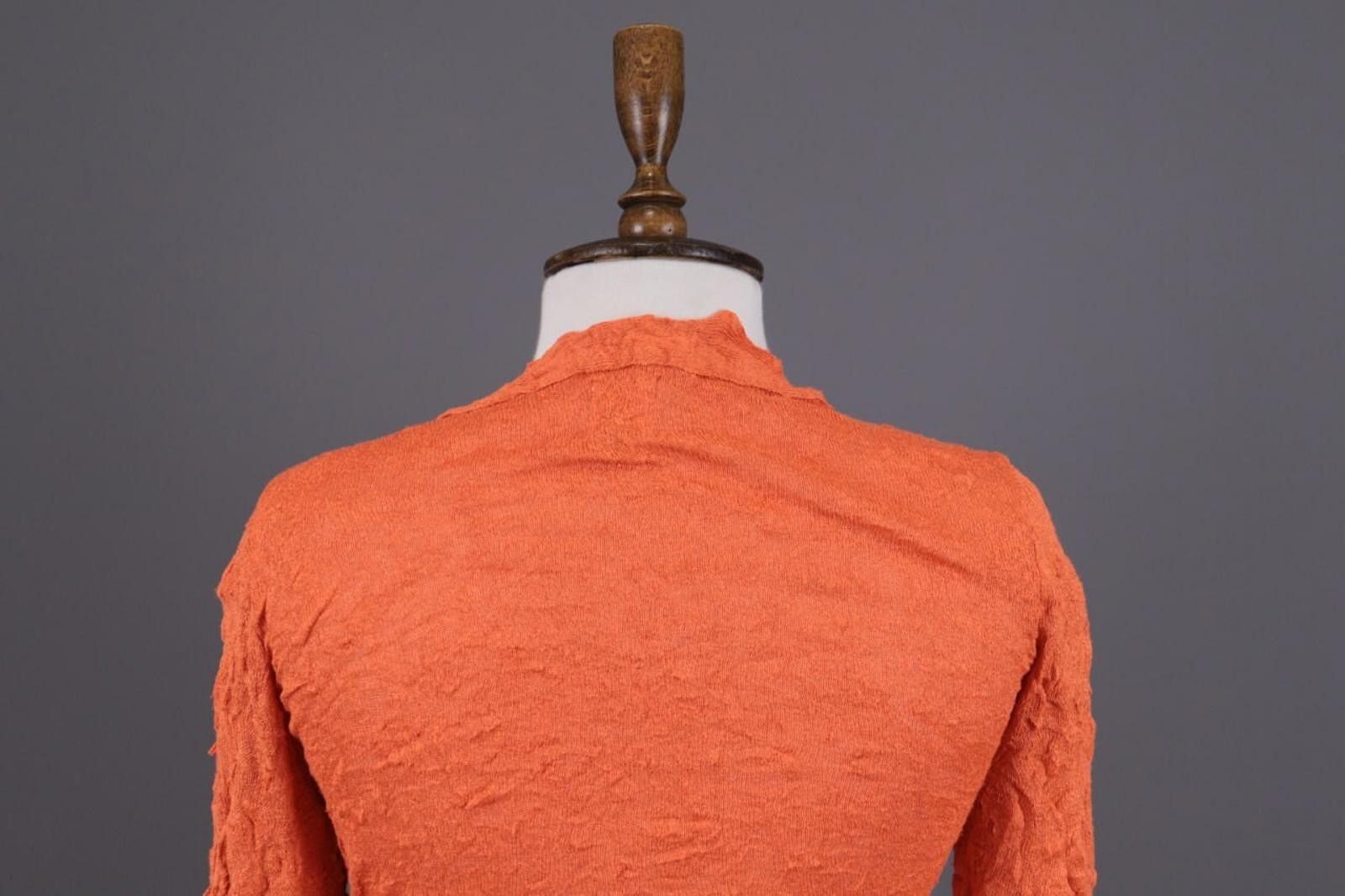 Designer Aventures des Toiles Orange Button Down Shirt Size 38 / S Size M / US 6-8 / IT 42-44 - 10 Thumbnail