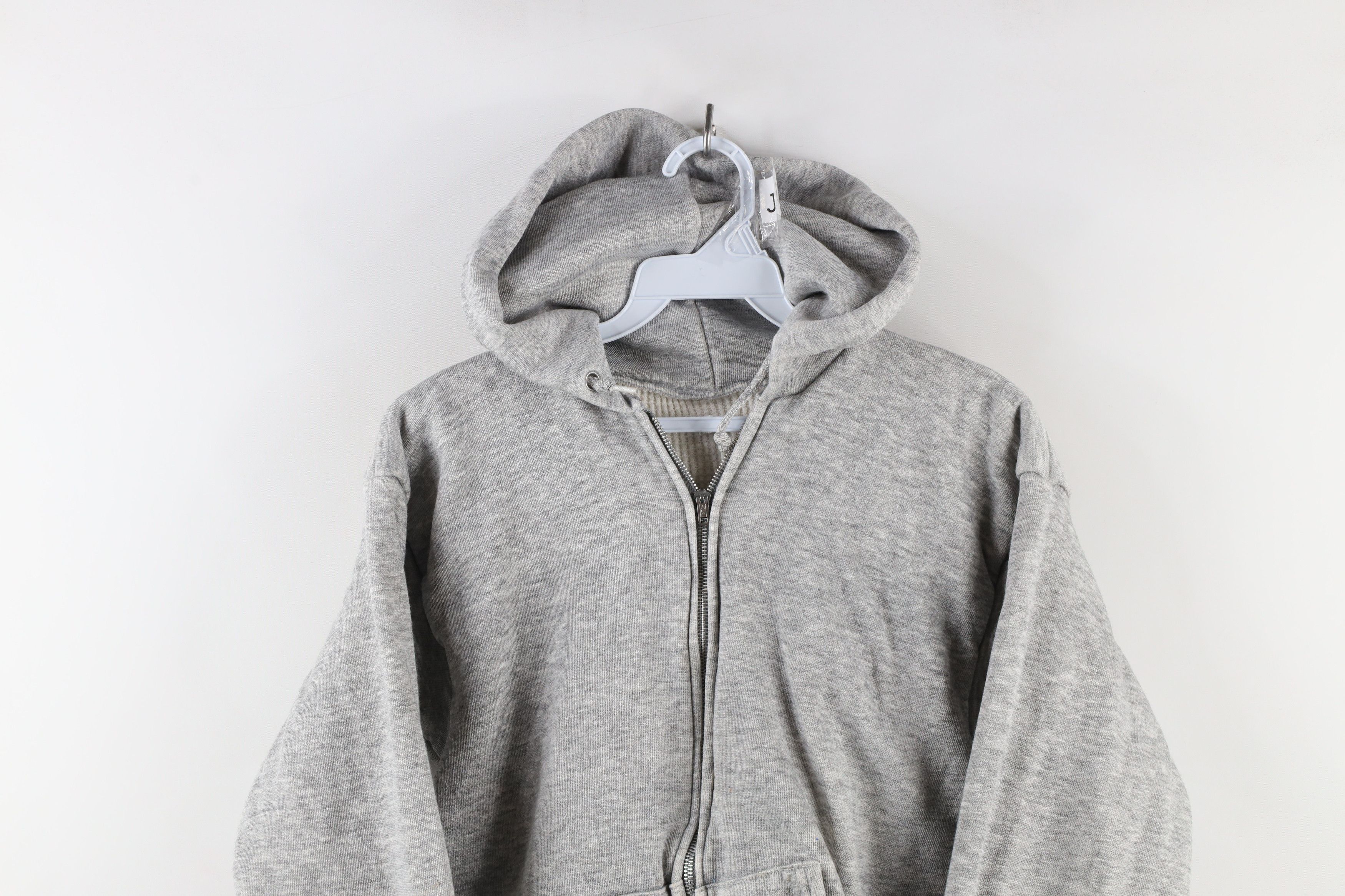 Vintage Vintage 70s Streetwear Waffle Knit Lined Triblend Hoodie USA Size US M / EU 48-50 / 2 - 2 Thumbnail