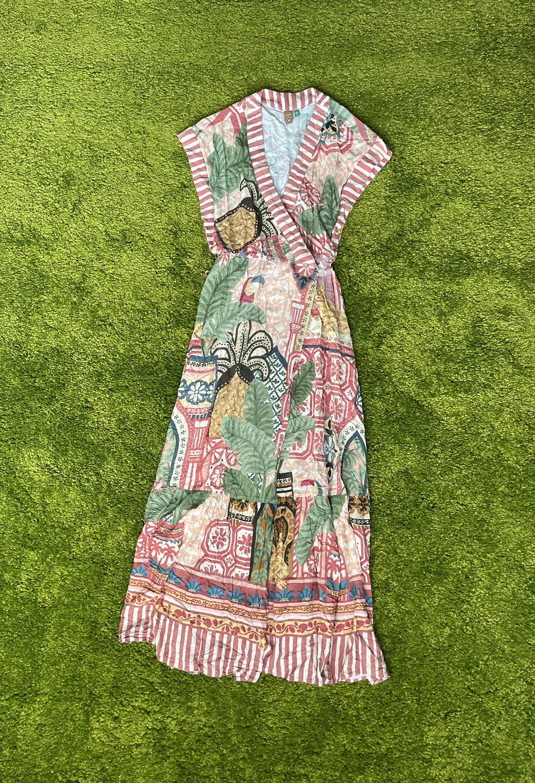 Farm Rio avant garde coloured maxi dress