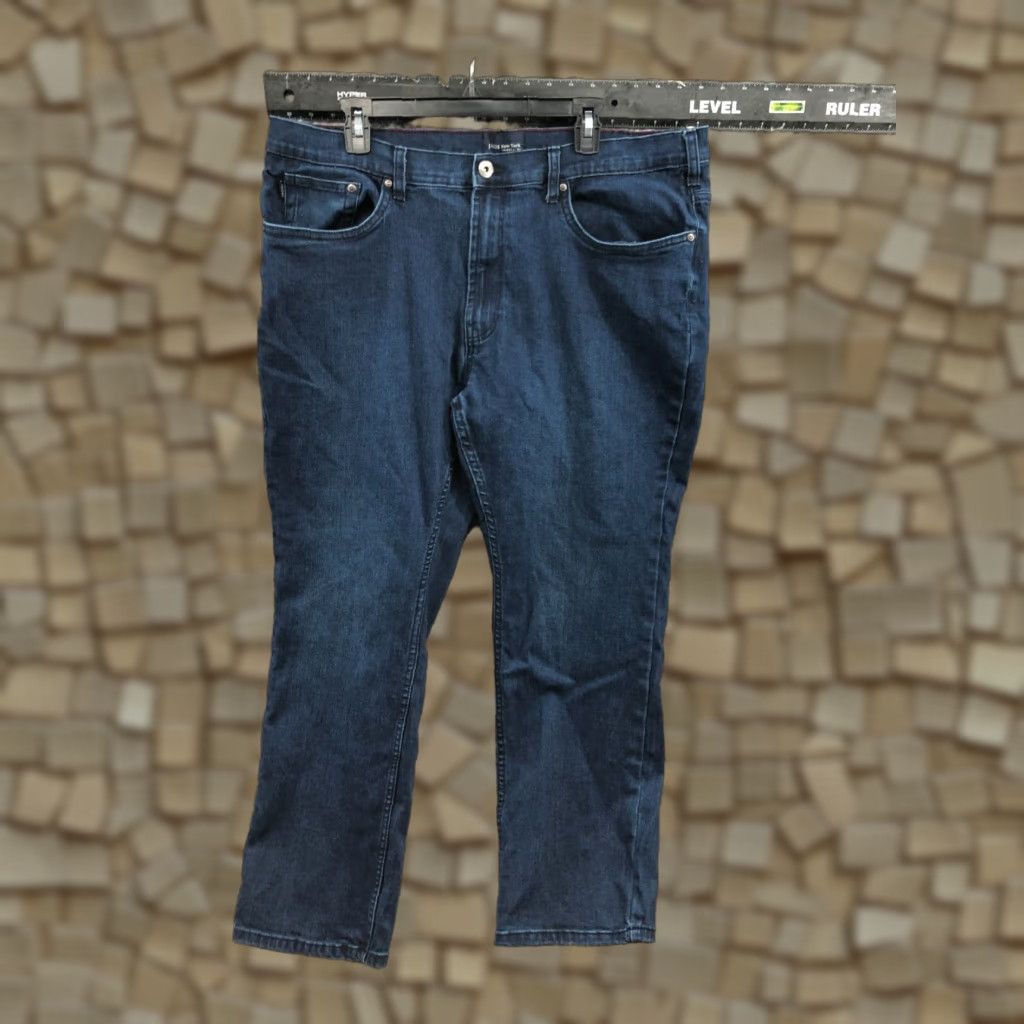 Vintage JACHS New York Jeans - 40x29 - Mens Straight Regular Fit Blue Denim Mid Rise 5-Pocket Cotton Blend Waist 40 Inseam 29 - Classic American Style Size US 40 / EU 56 - 1 Thumbnail