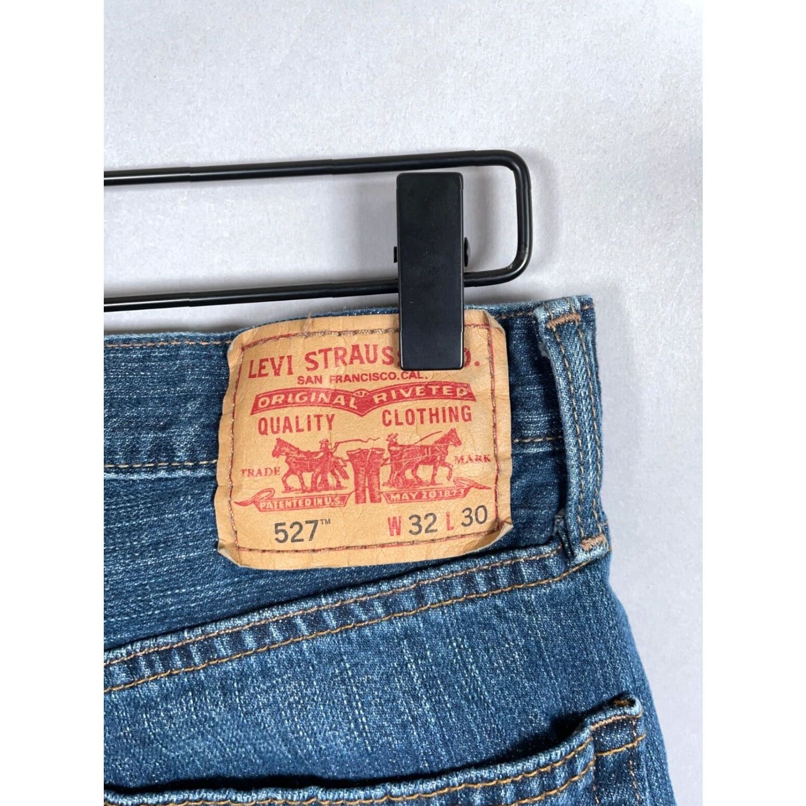 Levi's Levi's 527 Slim Bootcut Jeans Men's 32 x 29 Blue Denim 2010s Size US 32 / EU 48 - 4 Thumbnail