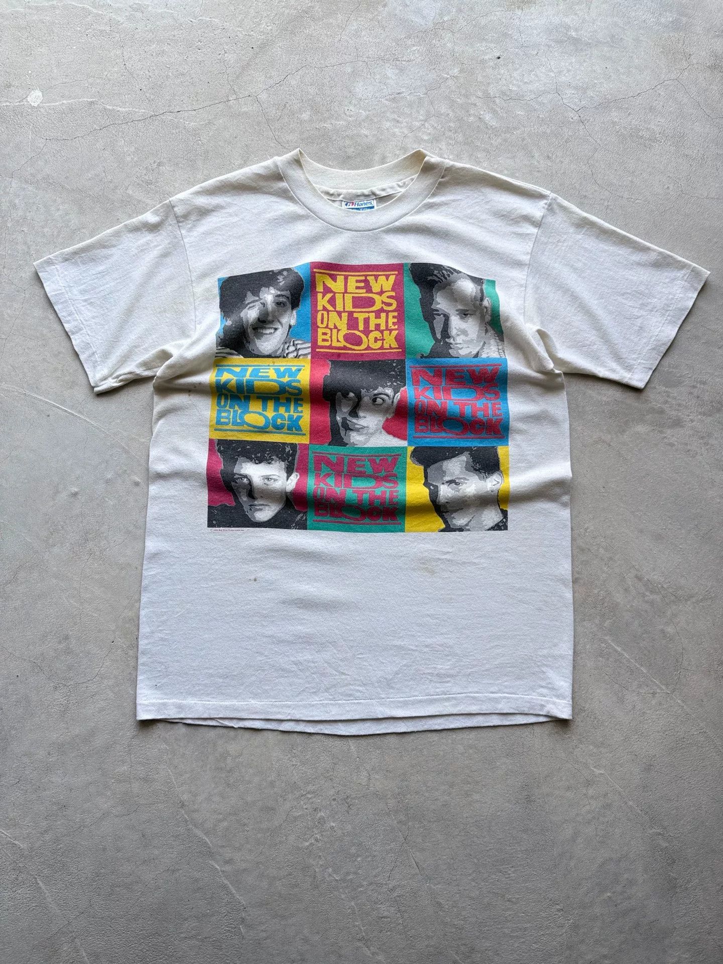 Vintage Vintage 80s NKOTB 1989 Tour Tee Size US M / EU 48-50 / 2 - 1 Thumbnail