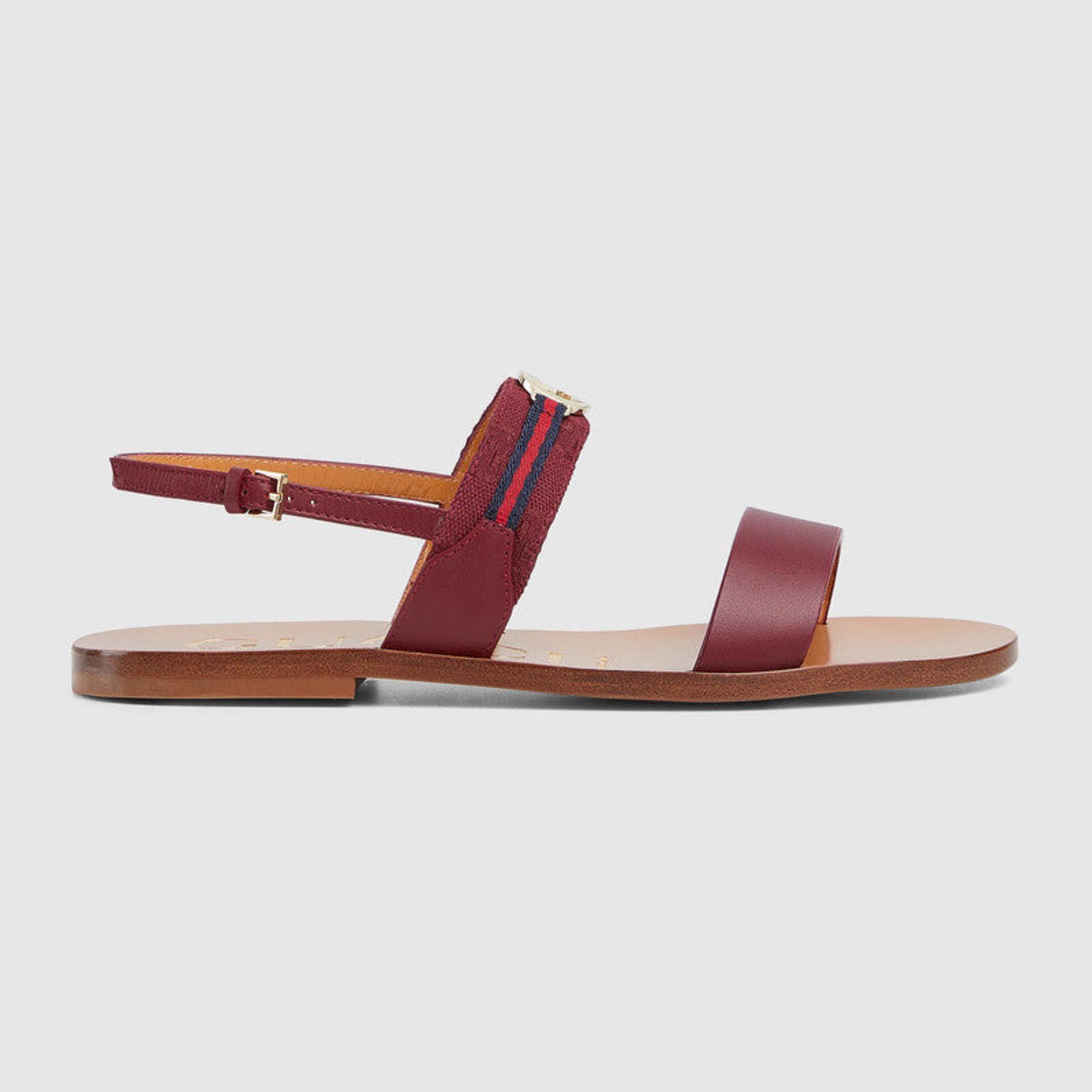 Gucci Gucci Interlocking G Web Sandals Size US 7.5 / IT 37.5 - 1 Thumbnail