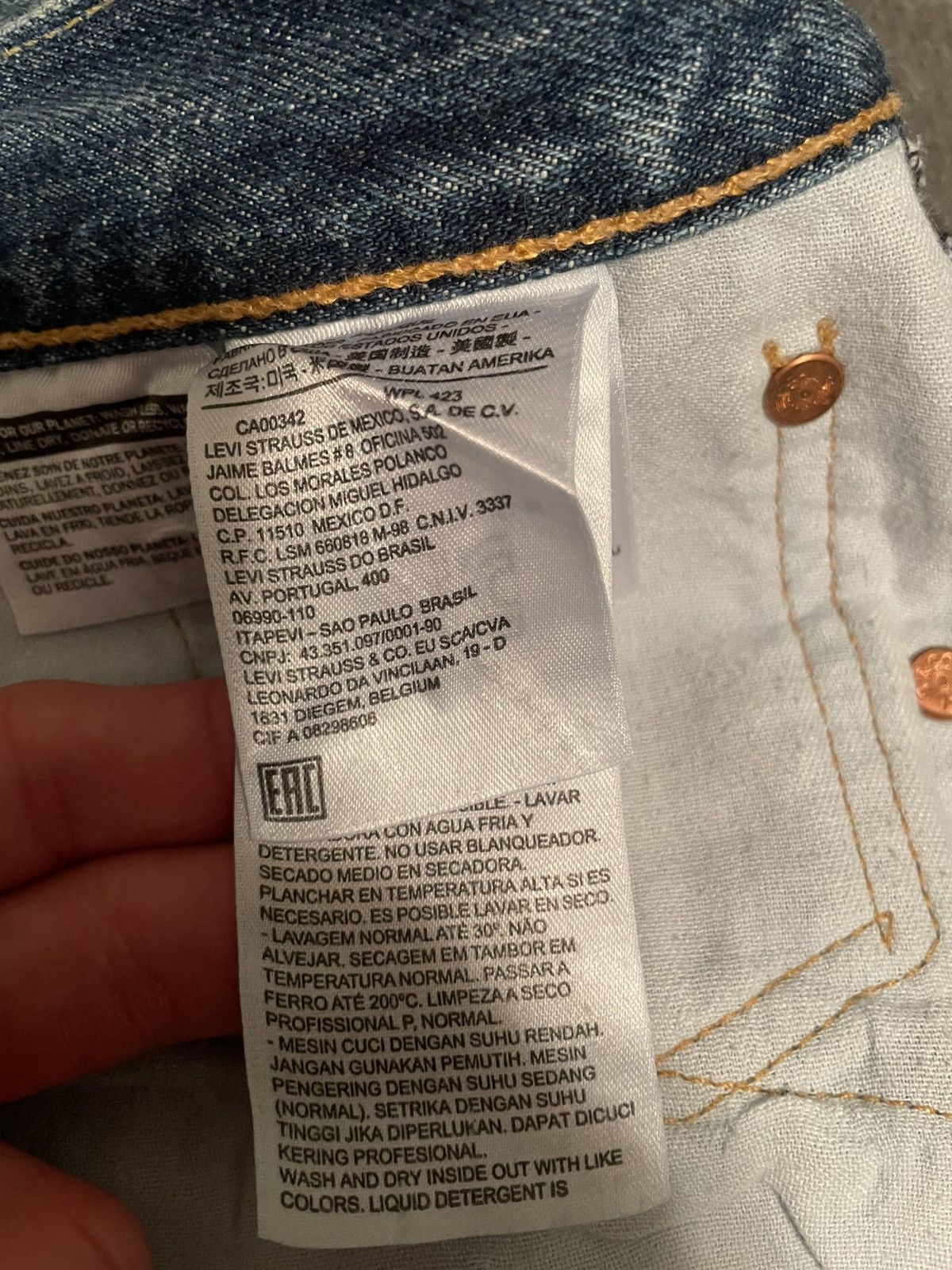 Levi's Made in usa white oak 514's Size US 33 - 4 Thumbnail