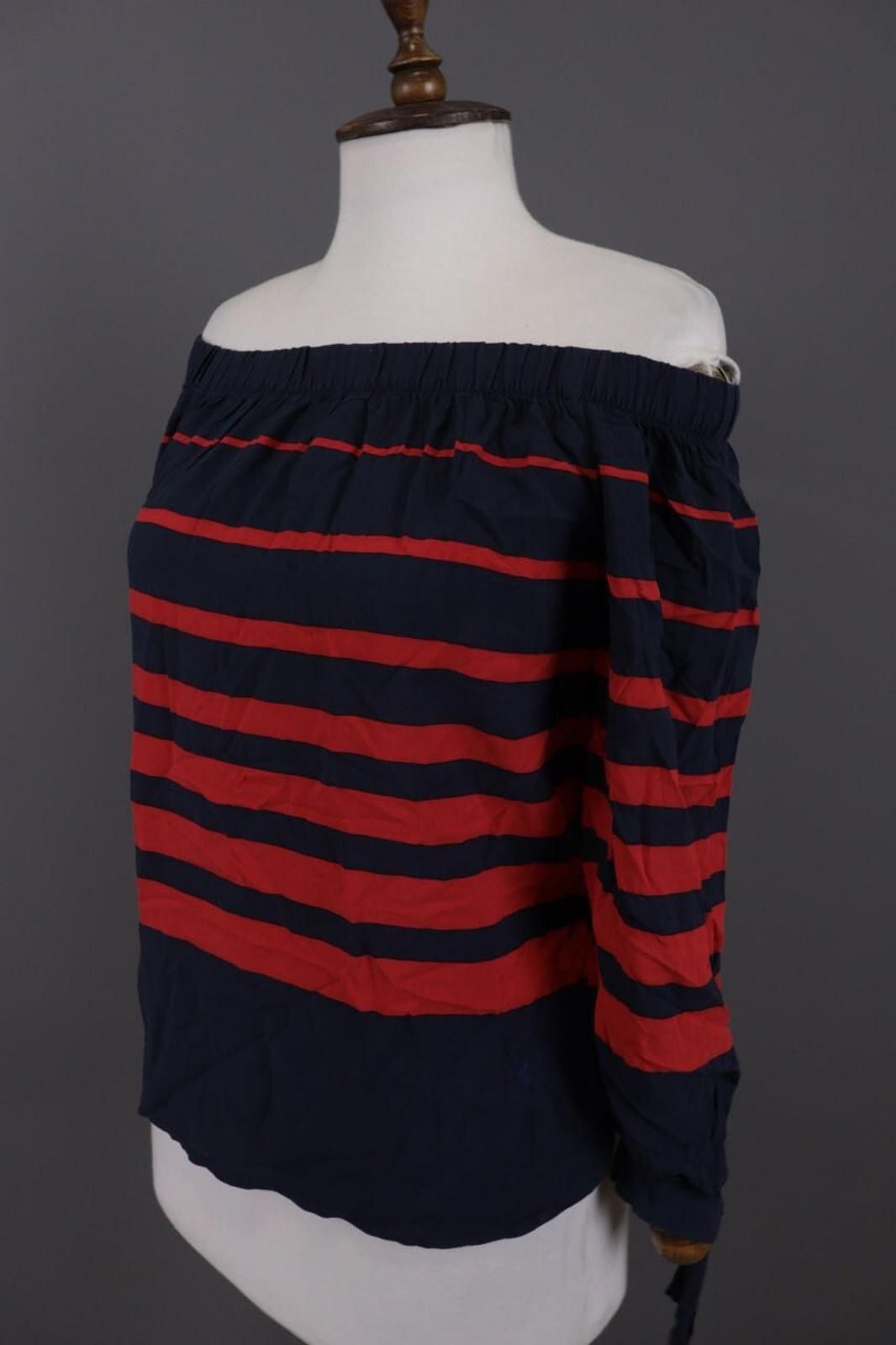 Designer Emily Van Den Bergh Black Striped Blouse Shirt Sz 36 / S Size M / US 6-8 / IT 42-44 - 6 Thumbnail