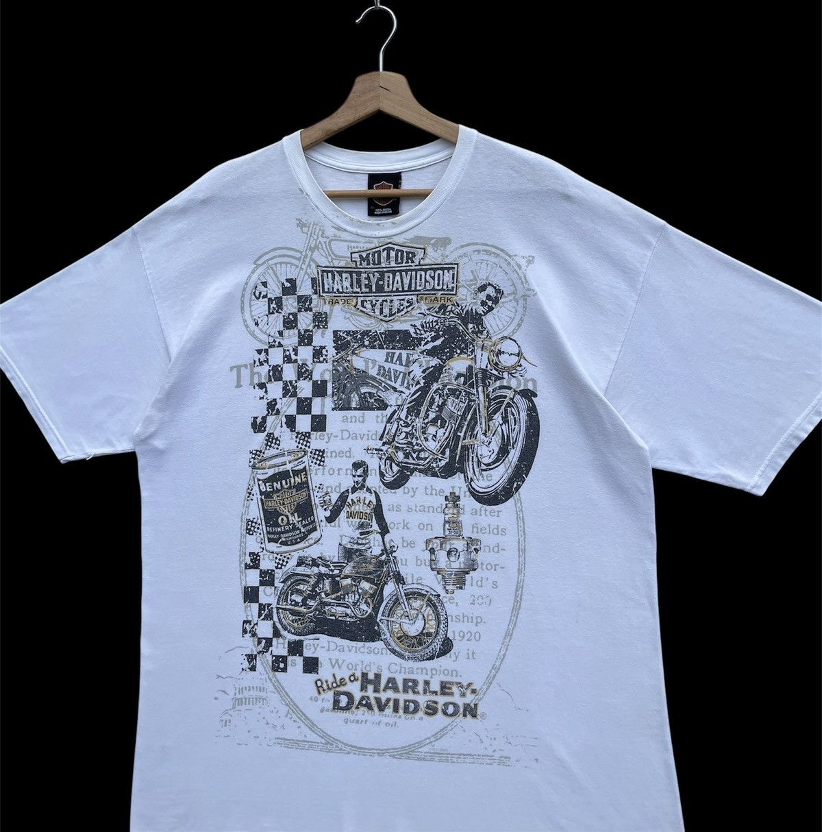 Harley Davidson RARE🔥 Vintage Harley Davidson Men's Graphic T-shirt Size US XL / EU 56 / 4 - 2 Thumbnail