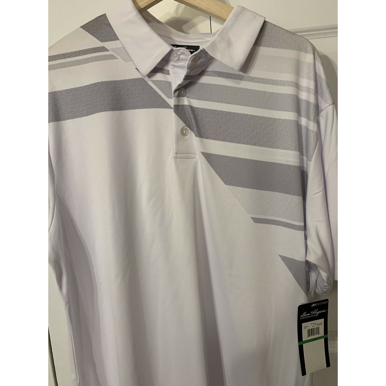 Other NEW BEN HOGAN PERFORMANCE , White Gray Polo SZ L NWT Size US L / EU 52-54 / 3 - 3 Thumbnail